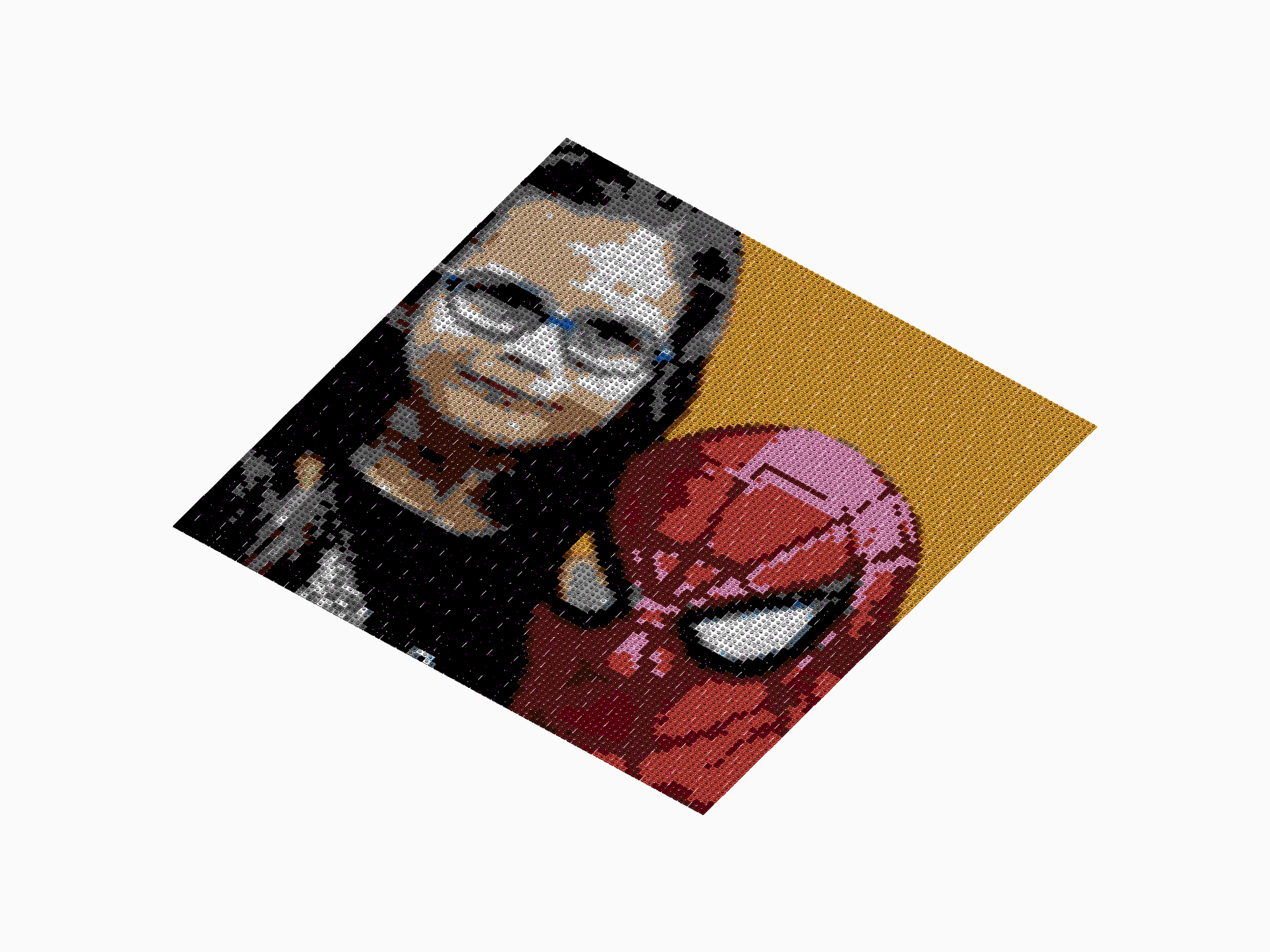 Custom Brick Mosaic