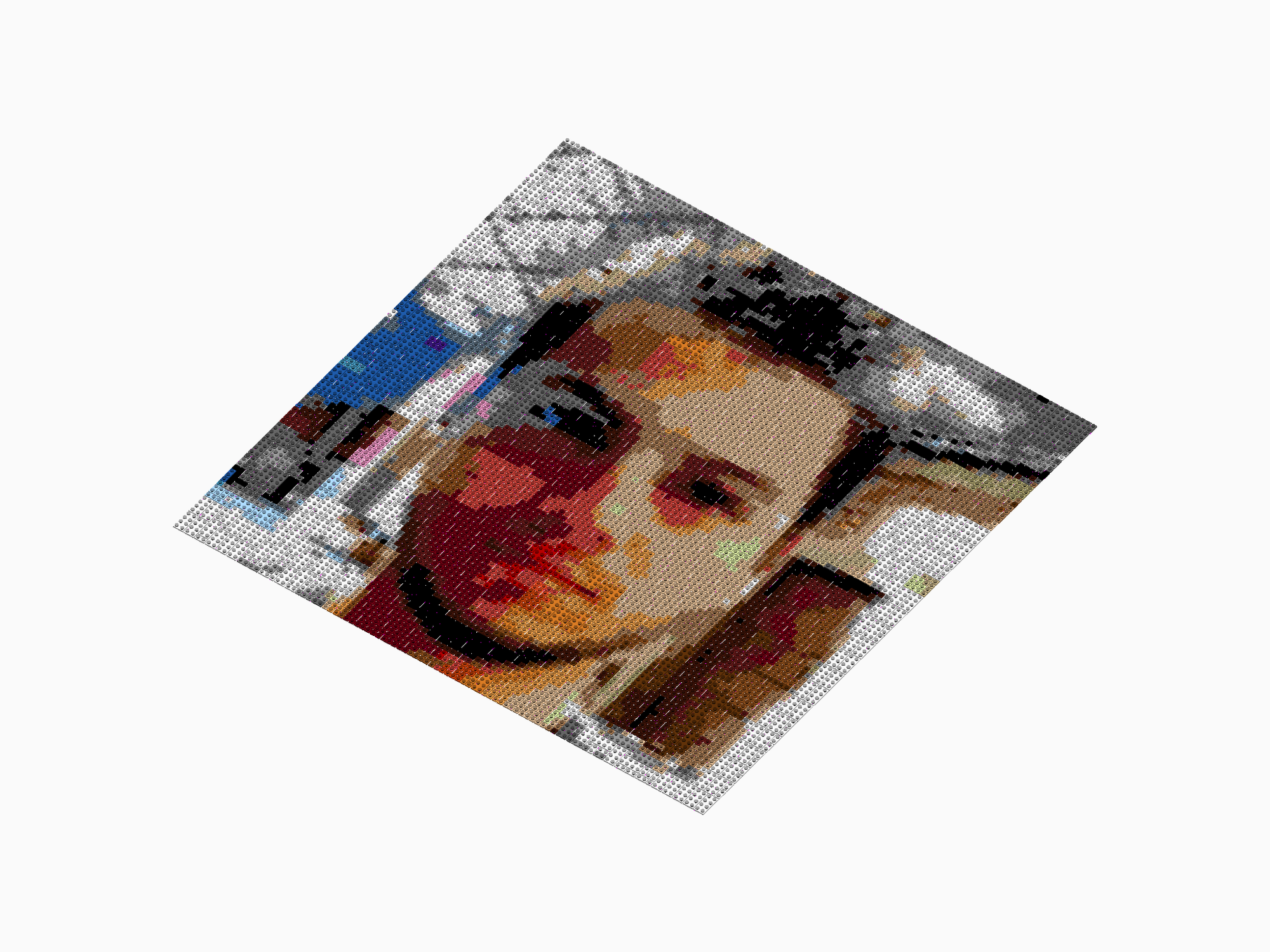 Custom Brick Mosaic