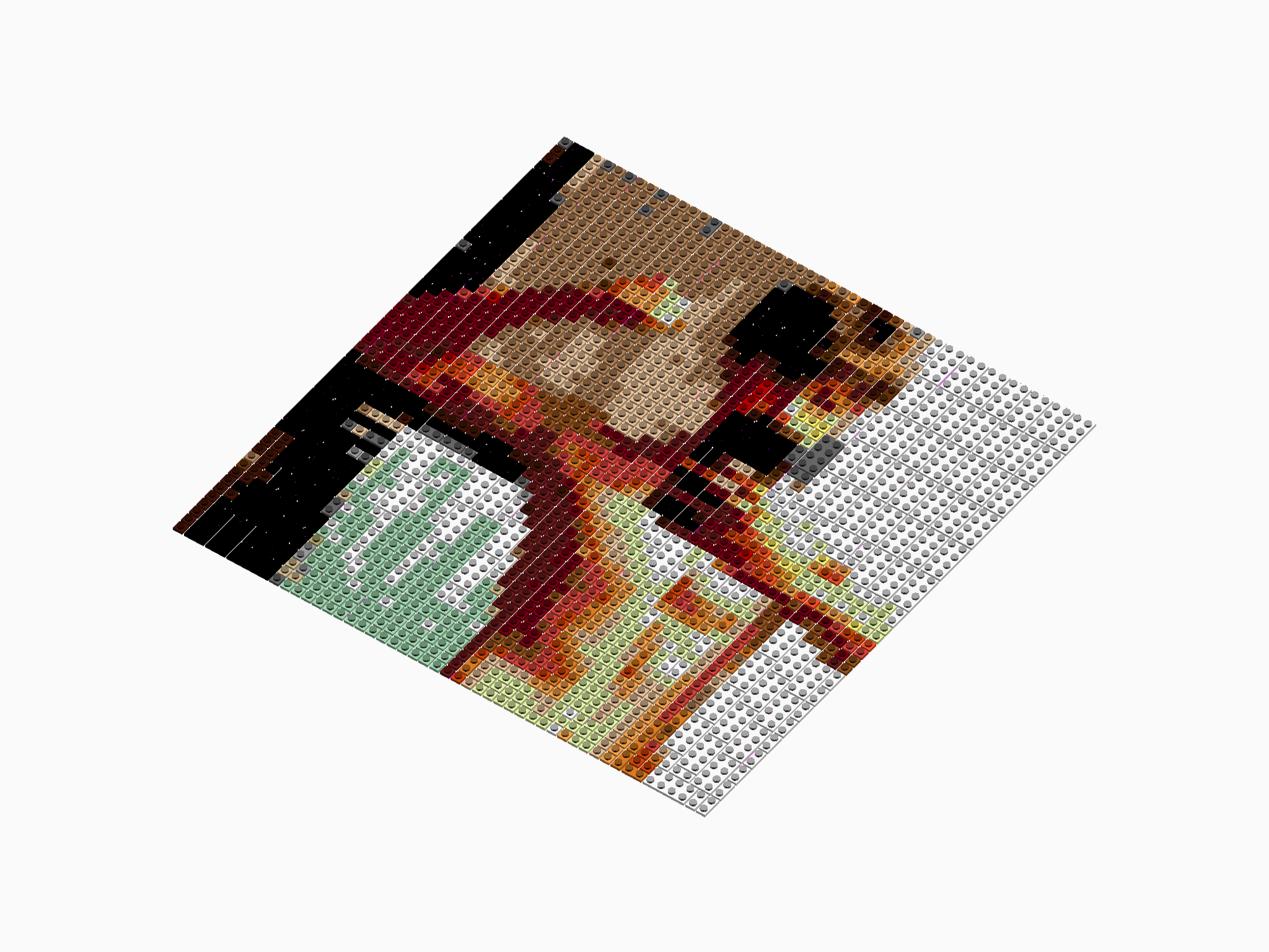 Custom Brick Mosaic