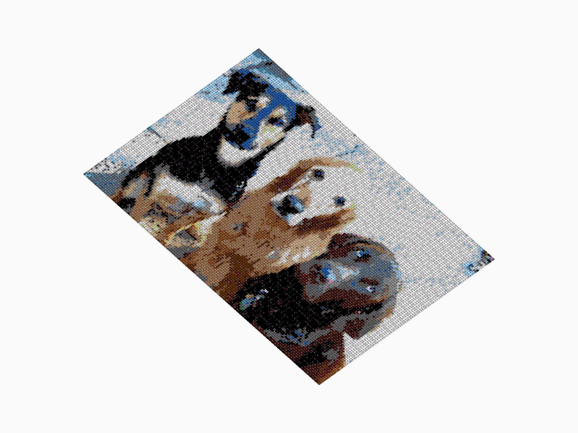 Custom Brick Mosaic