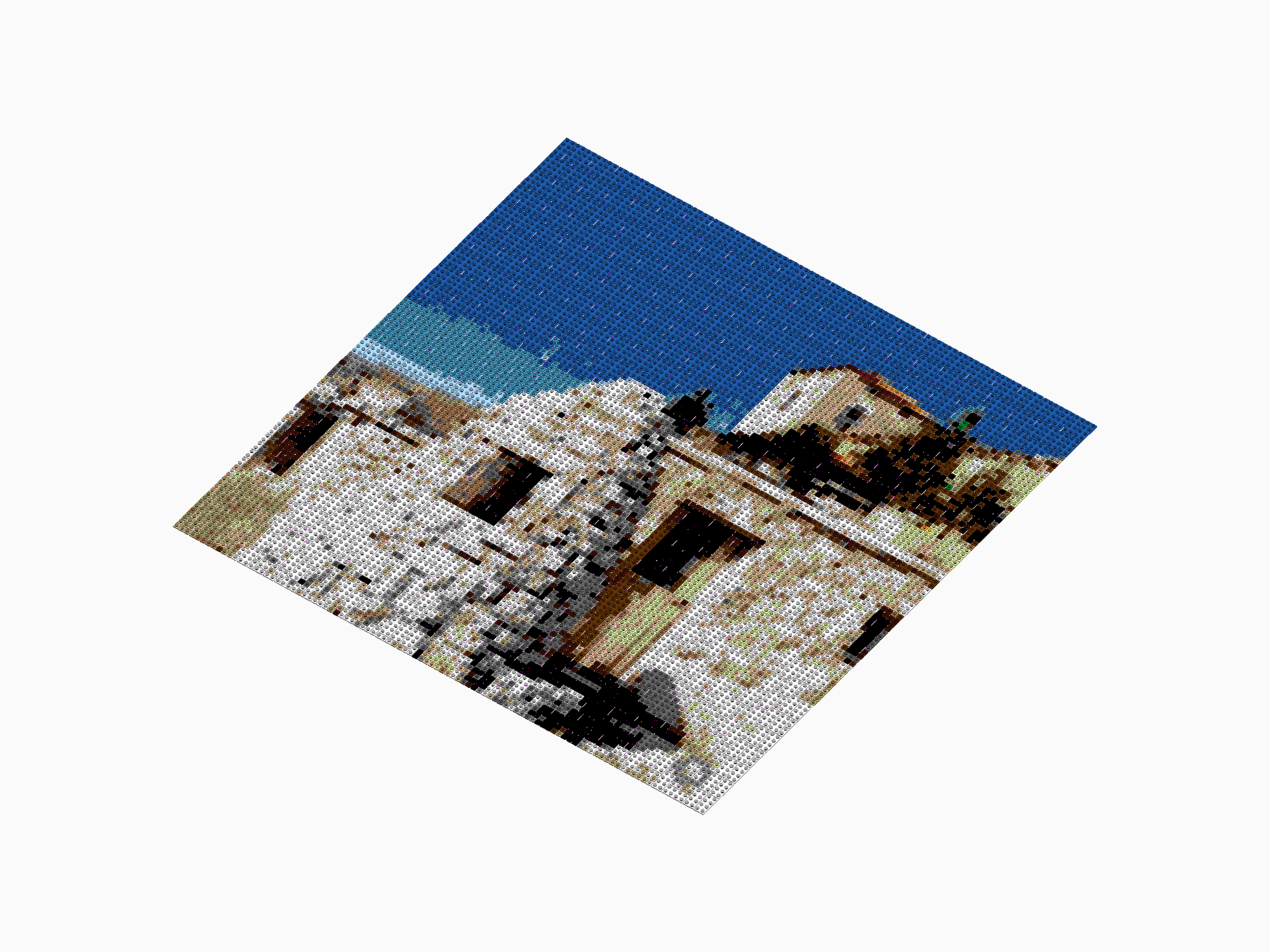 Custom Brick Mosaic