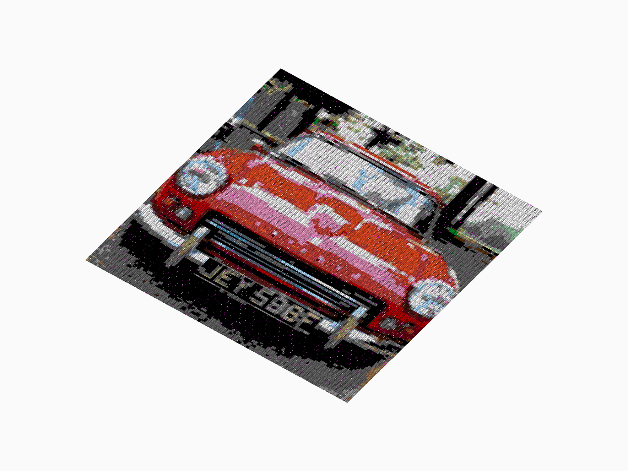Custom Brick Mosaic
