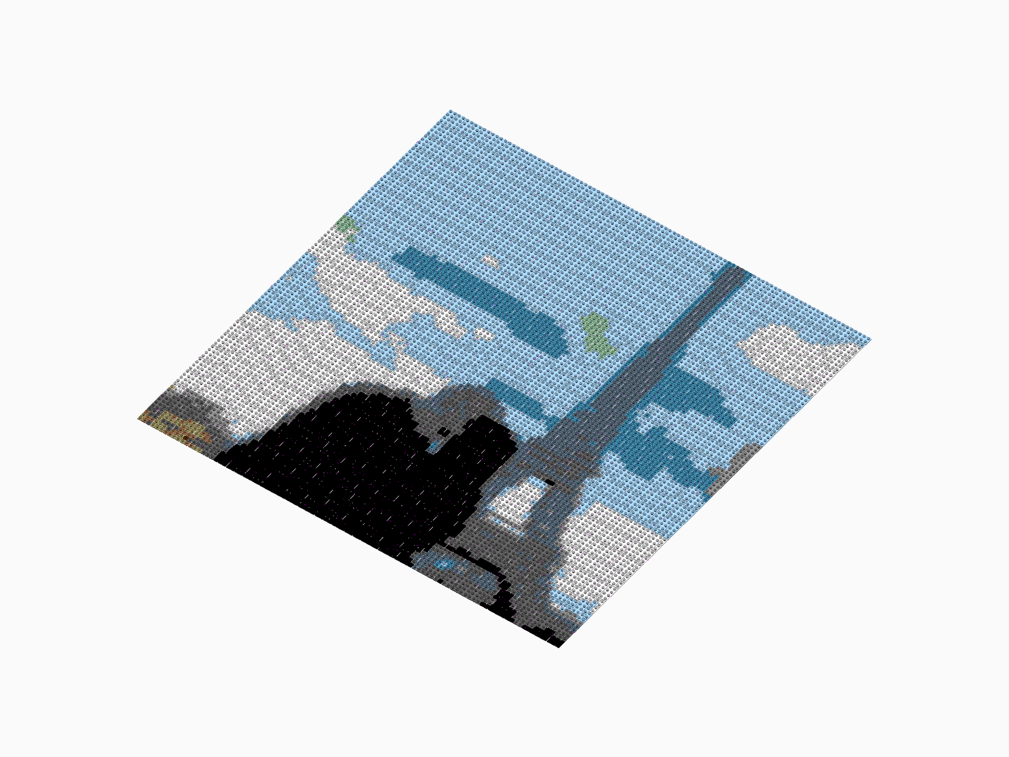 Custom Brick Mosaic