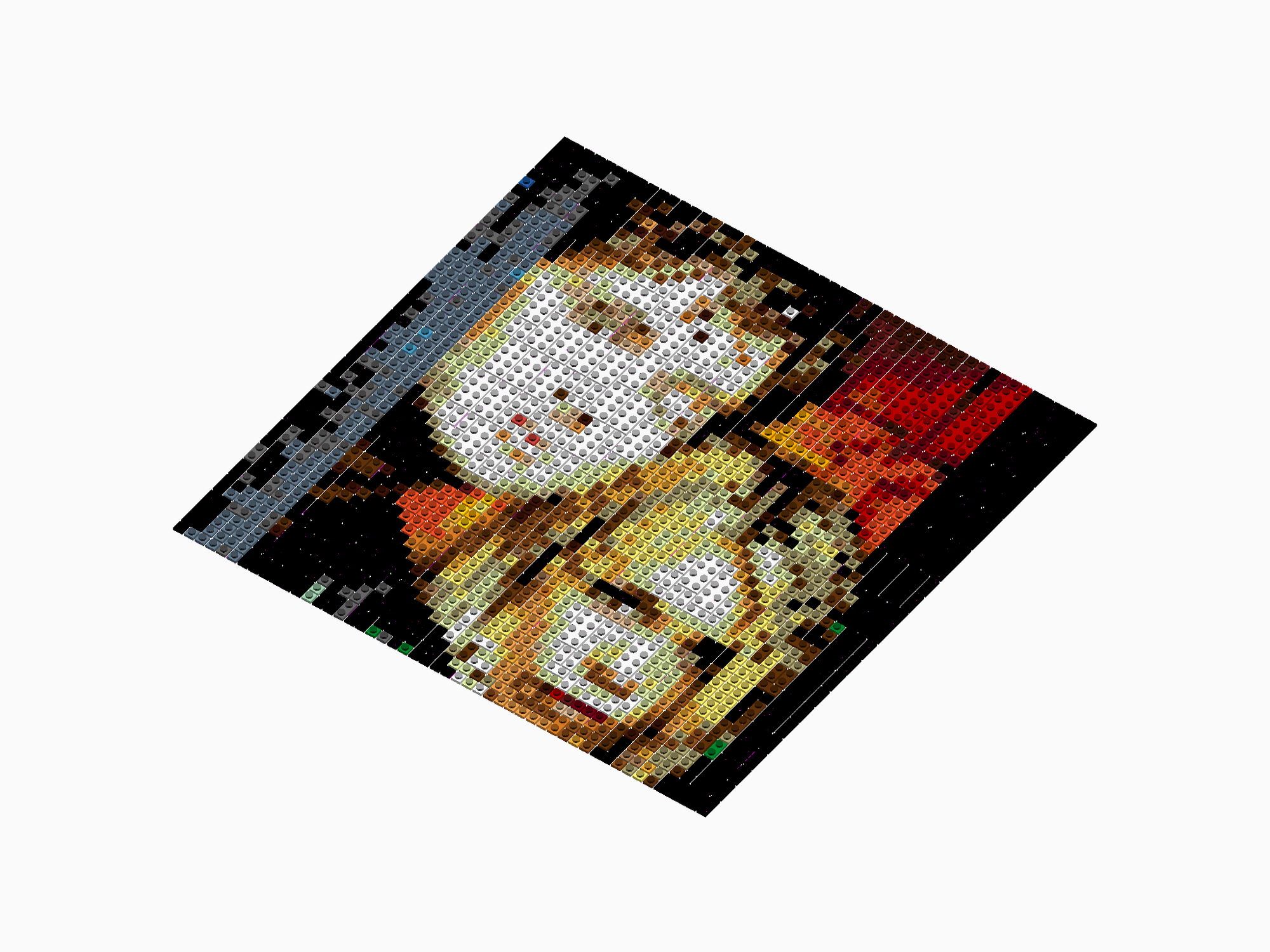 Custom Brick Mosaic