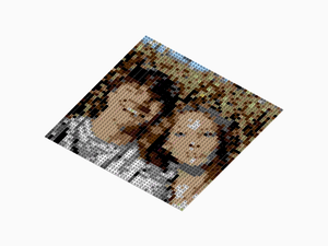 Custom Brick Mosaic