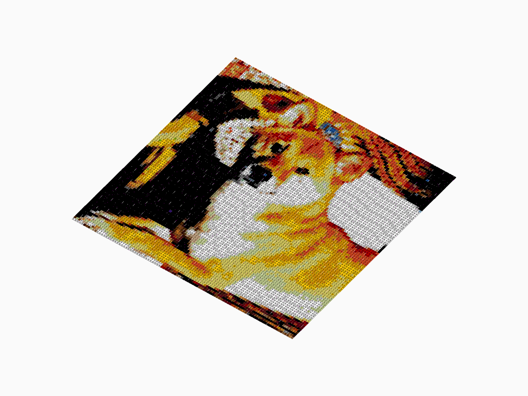 Custom Brick Mosaic