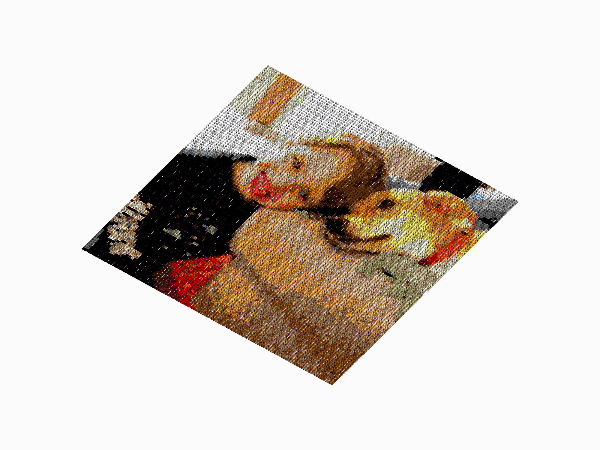 Custom Brick Mosaic