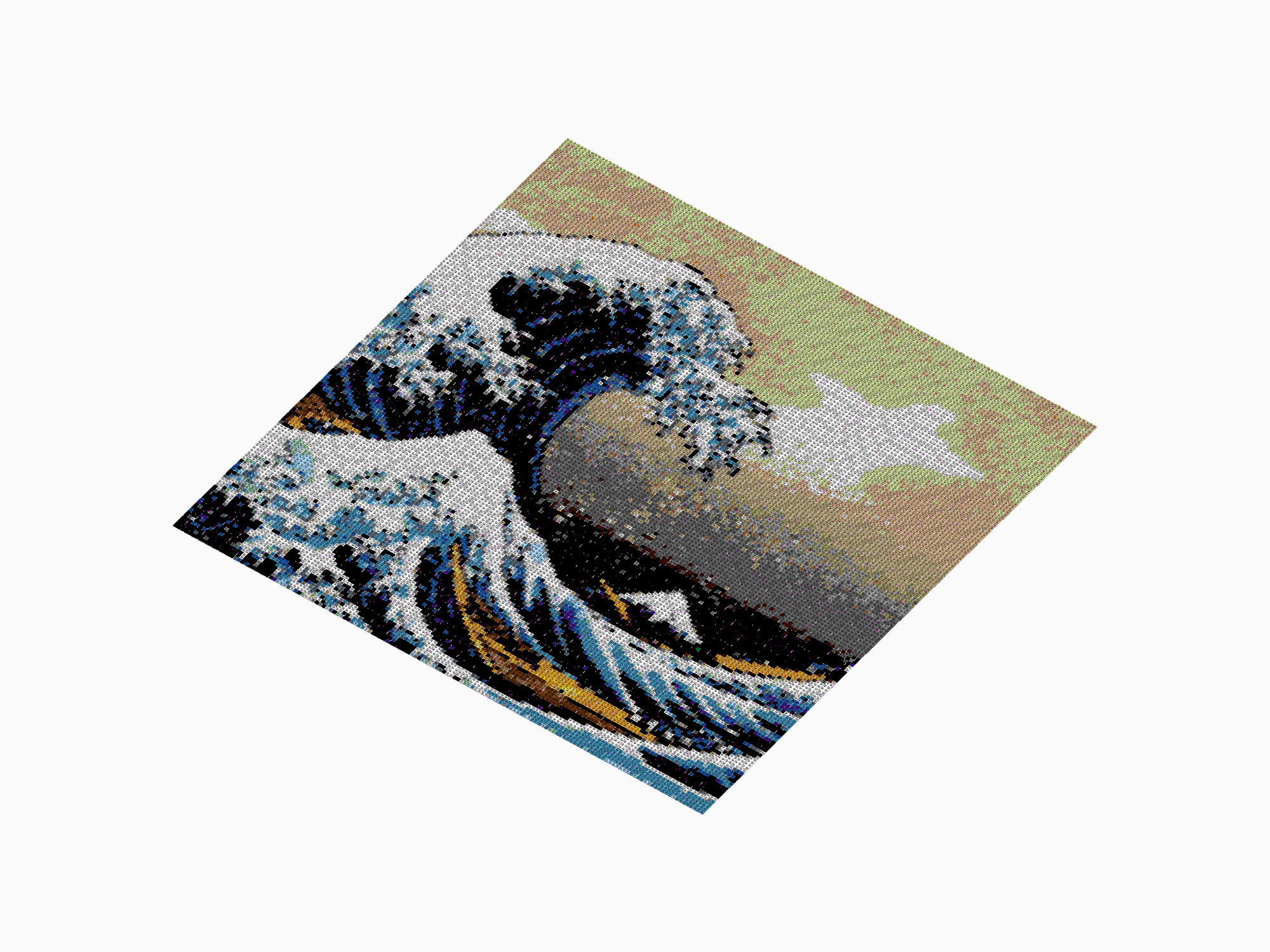 Custom Brick Mosaic