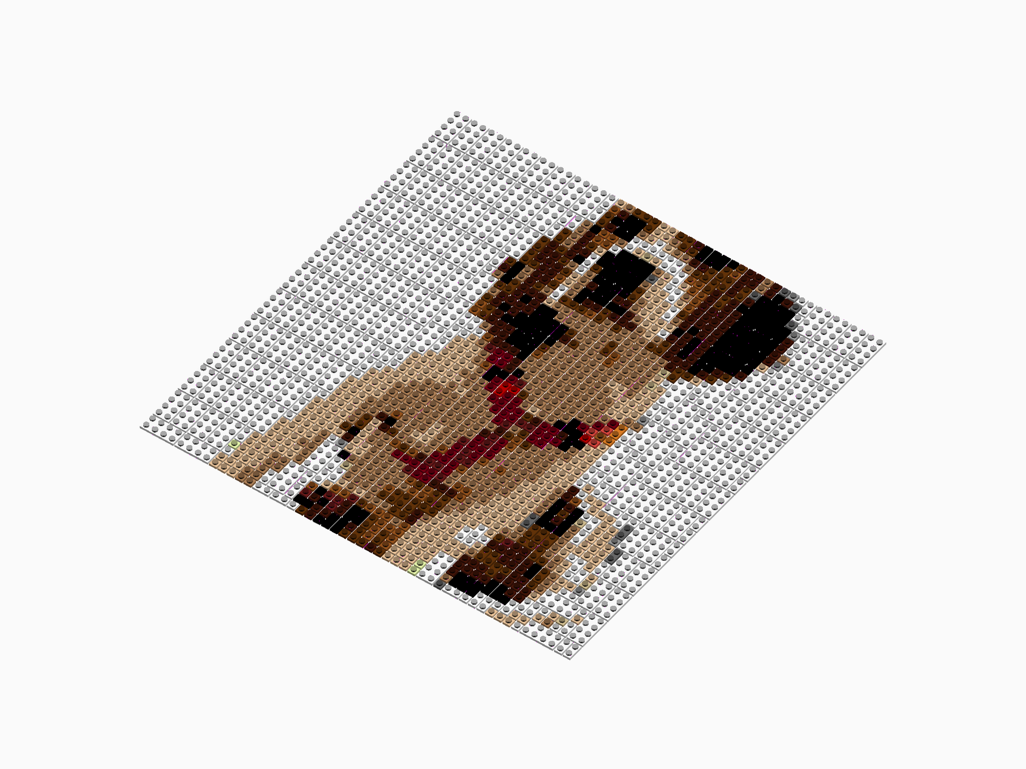 Custom Brick Mosaic