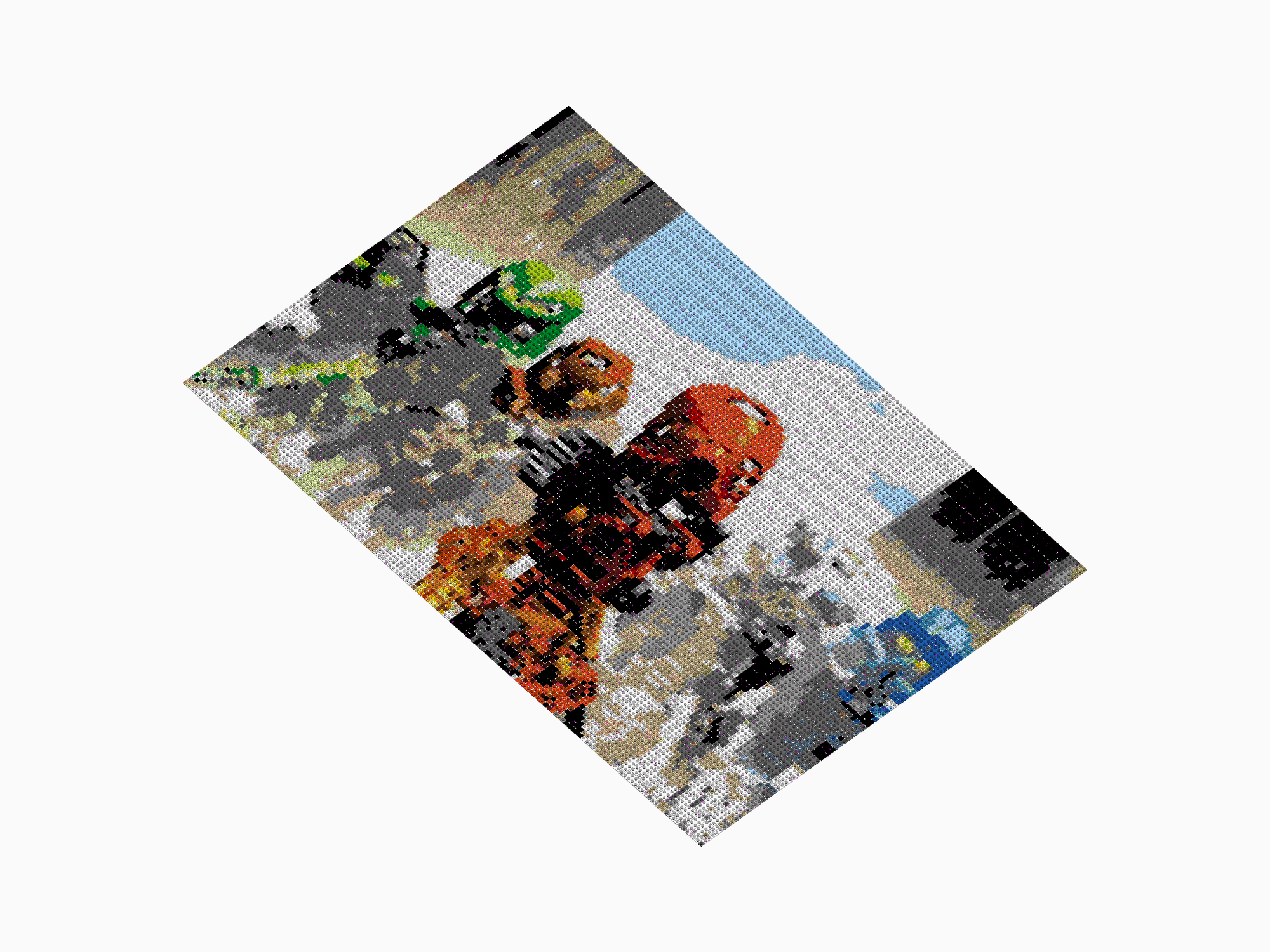 Custom Brick Mosaic