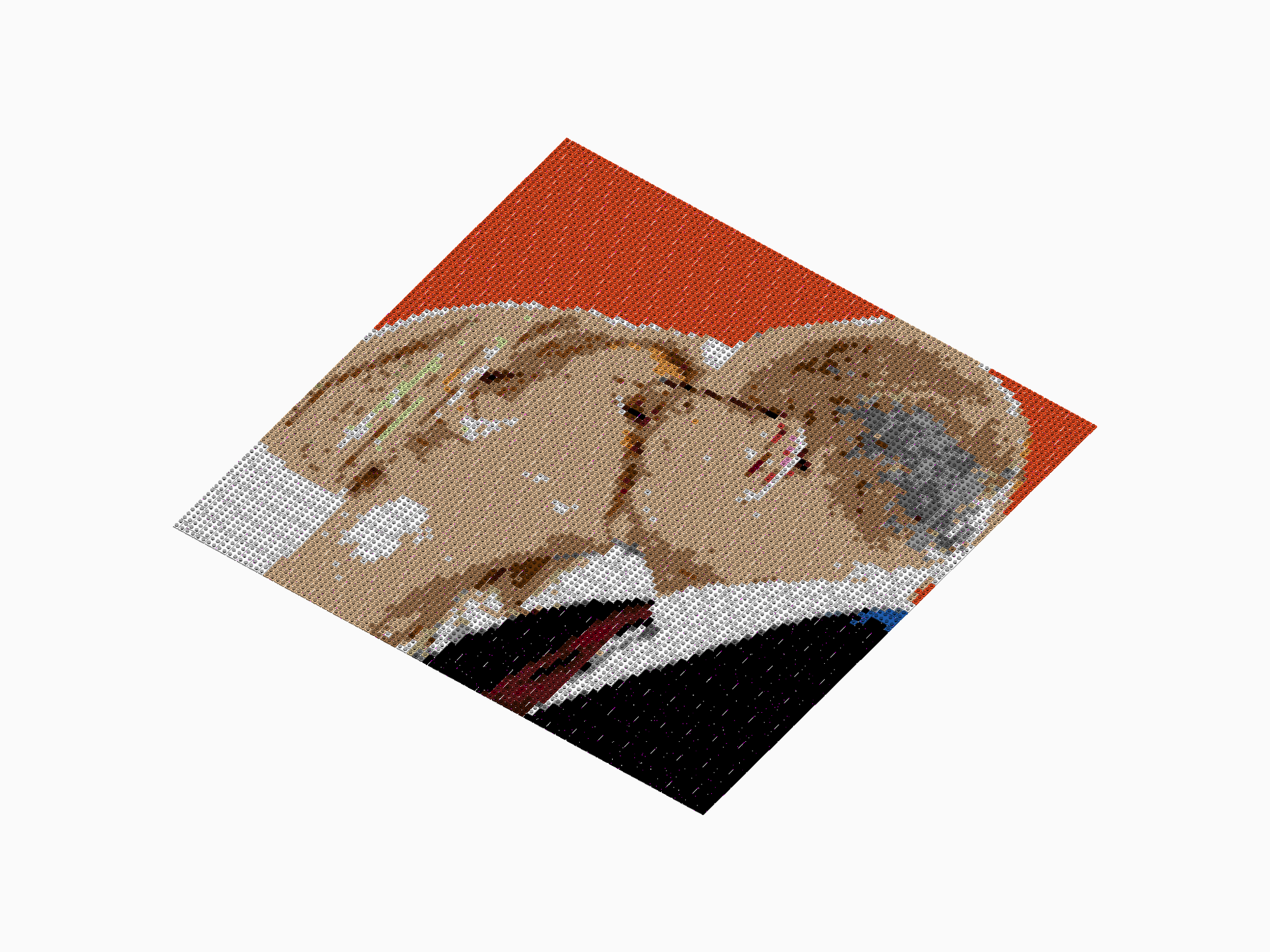 Custom Brick Mosaic