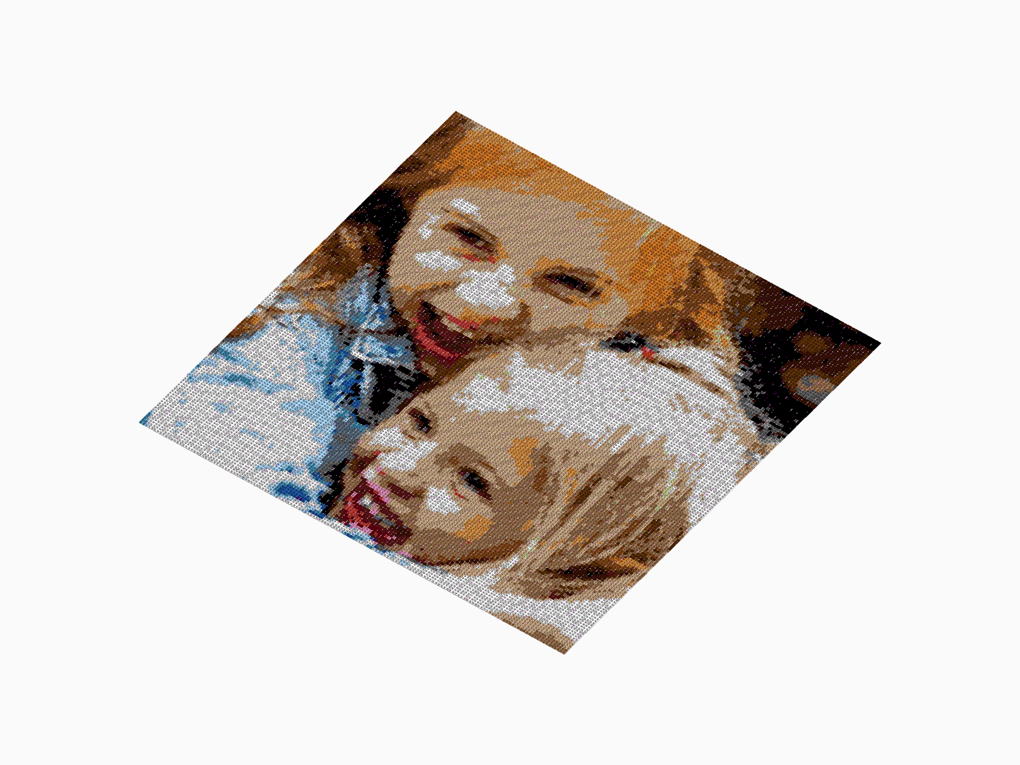 Custom Brick Mosaic