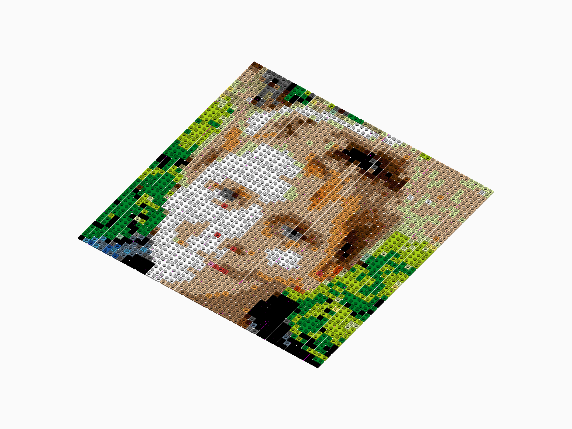 Custom Brick Mosaic