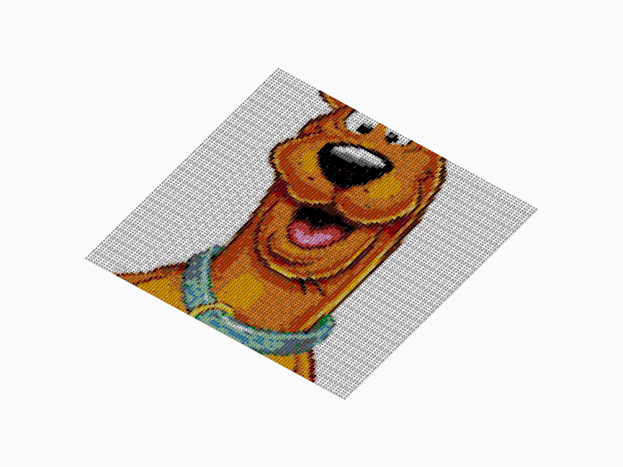 Custom Brick Mosaic