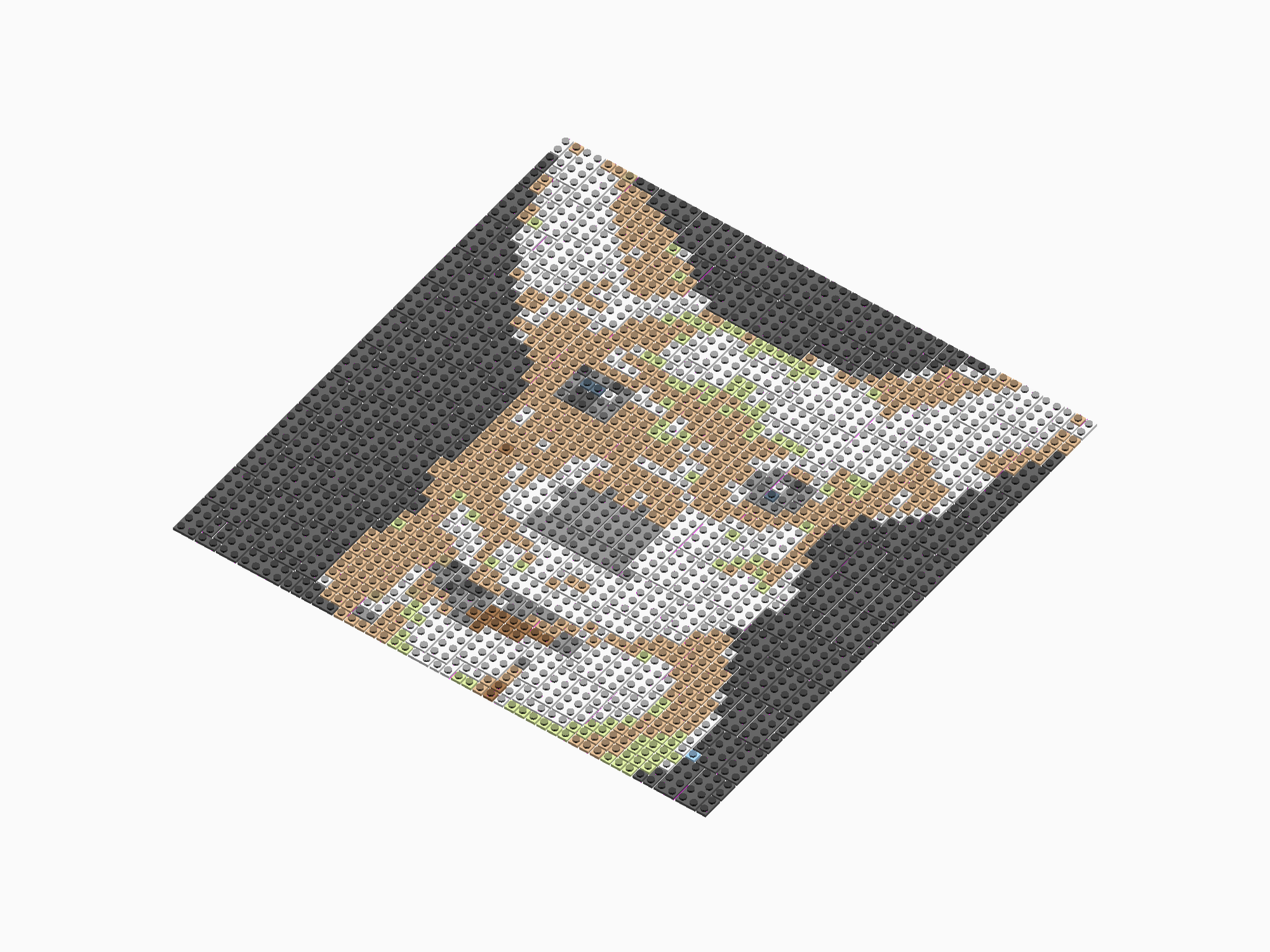 Custom Brick Mosaic