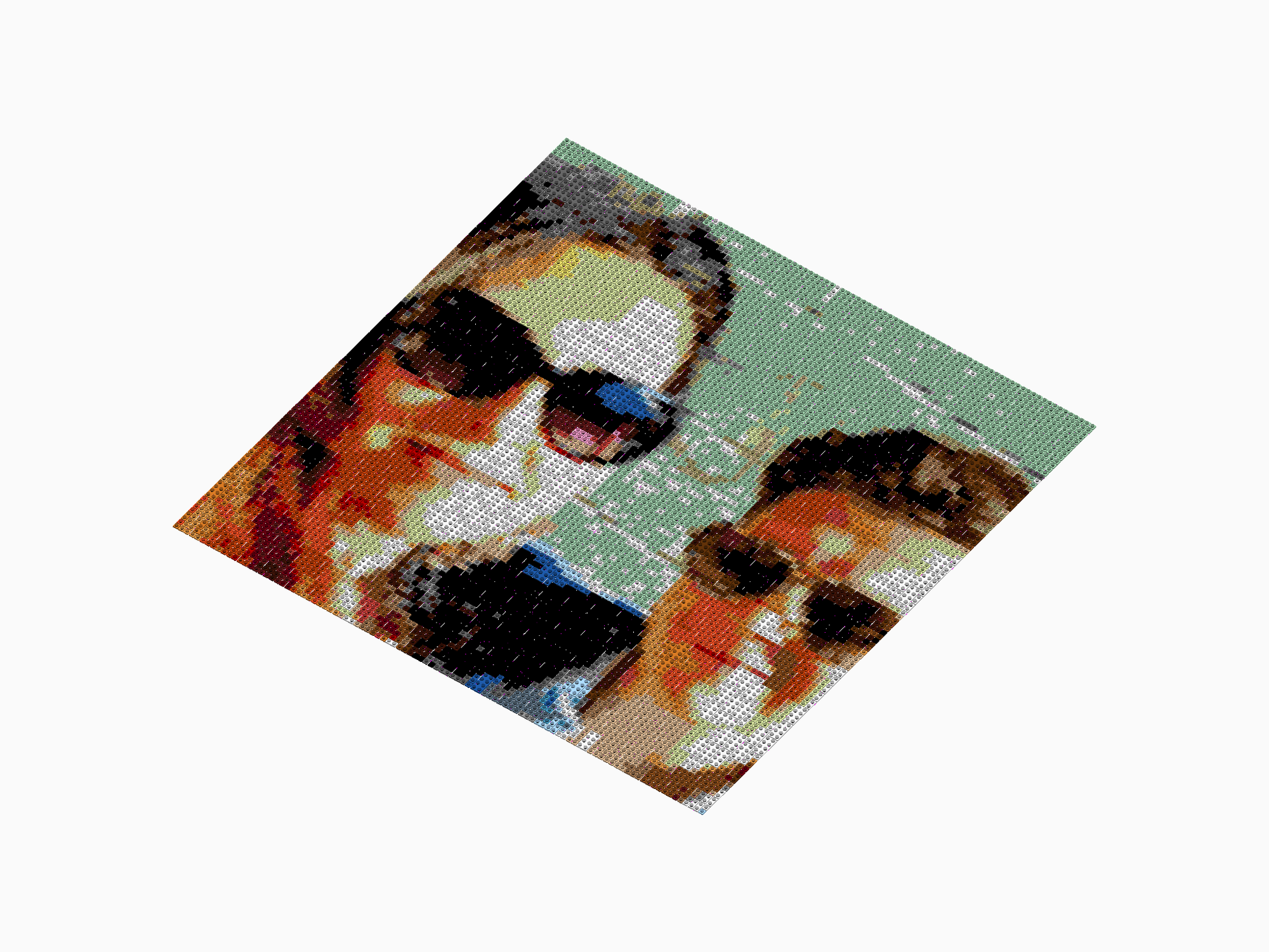 Custom Brick Mosaic