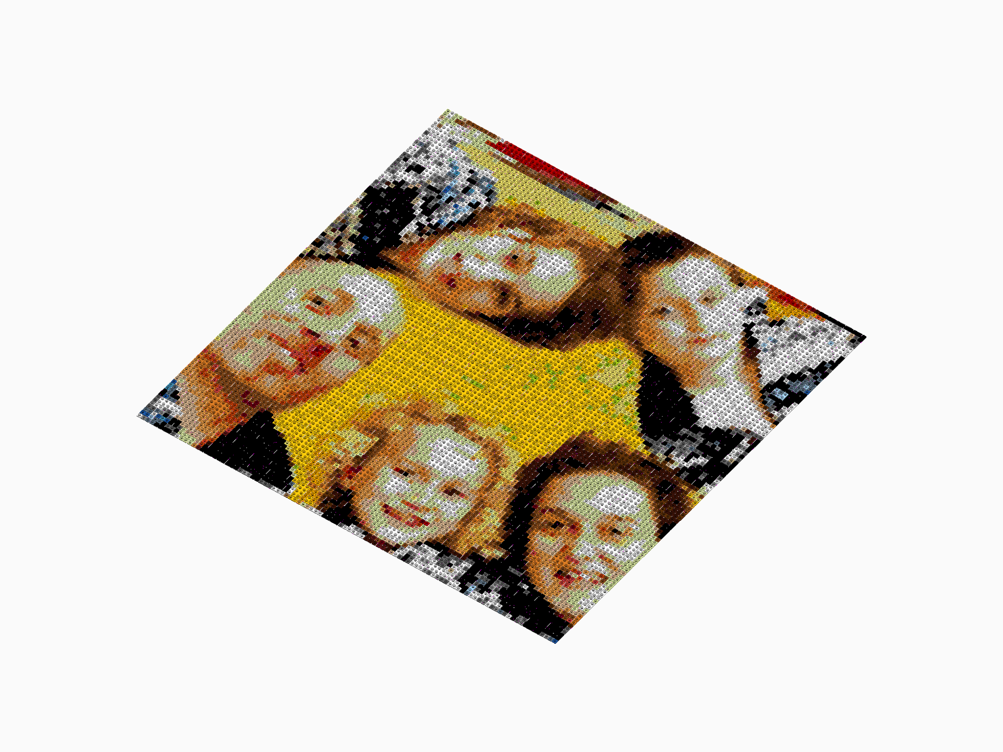 Custom Brick Mosaic