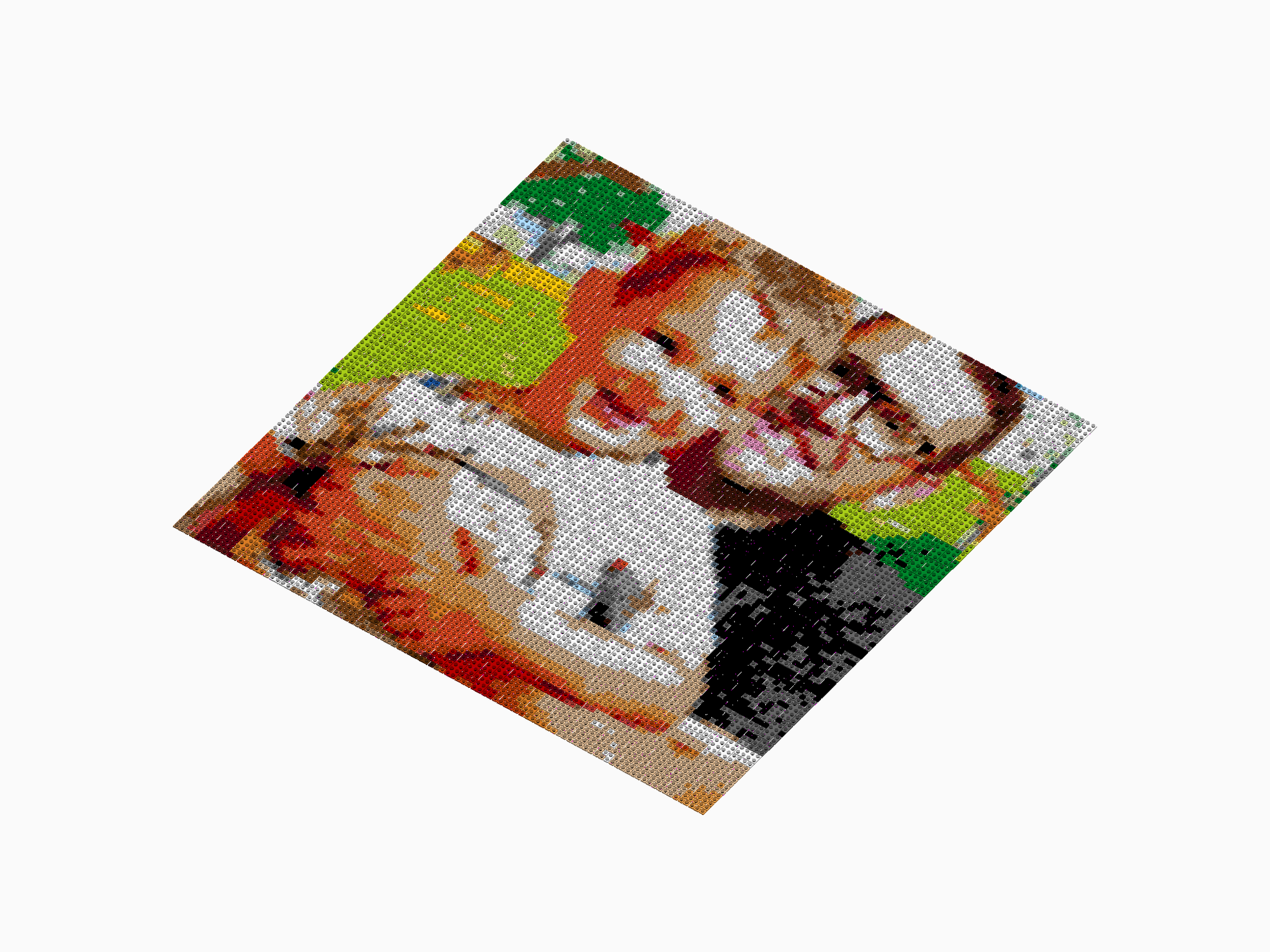 Custom Brick Mosaic