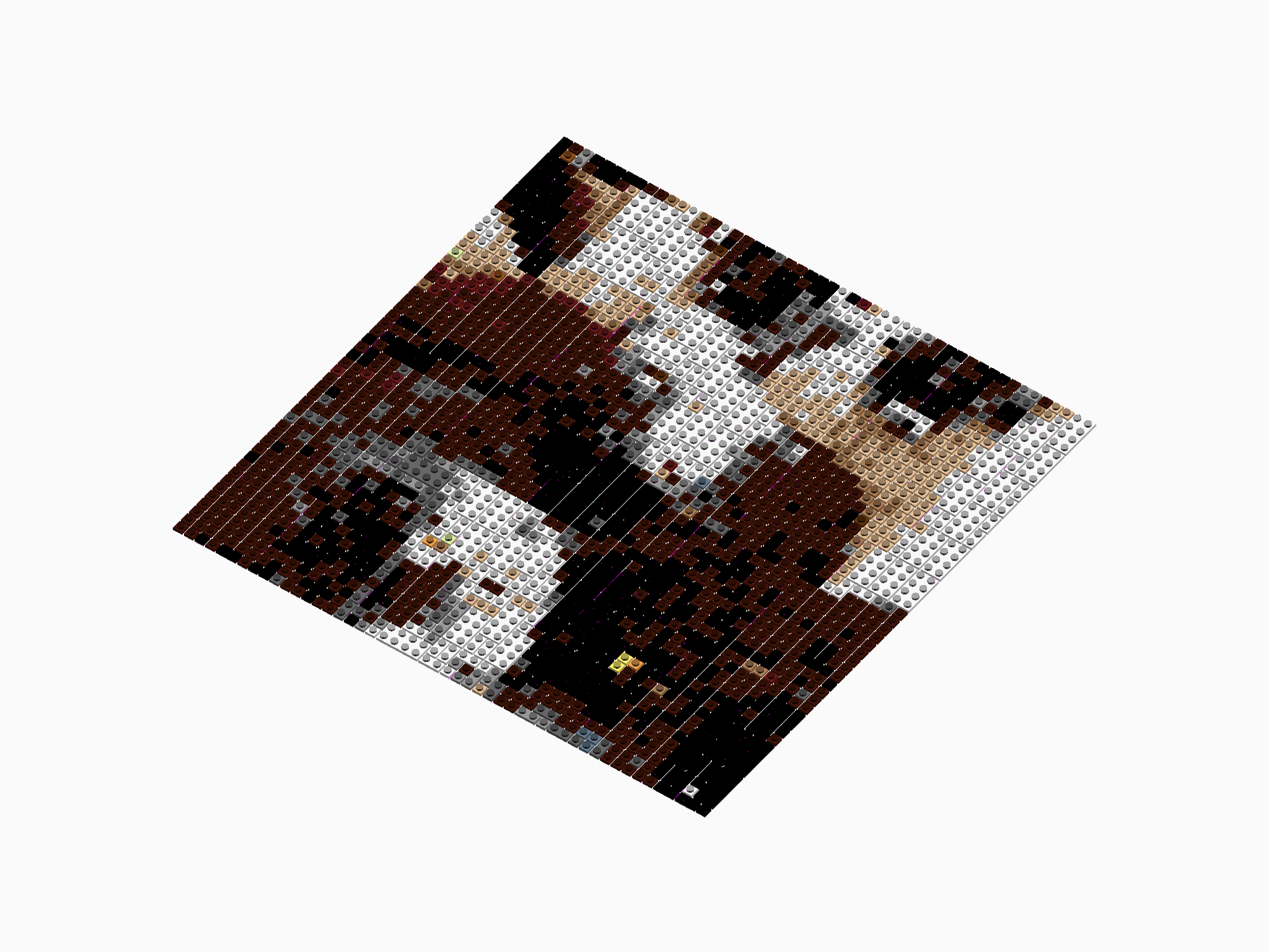 Custom Brick Mosaic