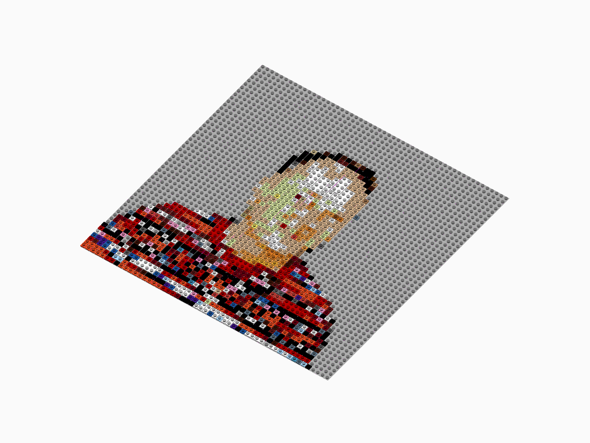 Custom Brick Mosaic
