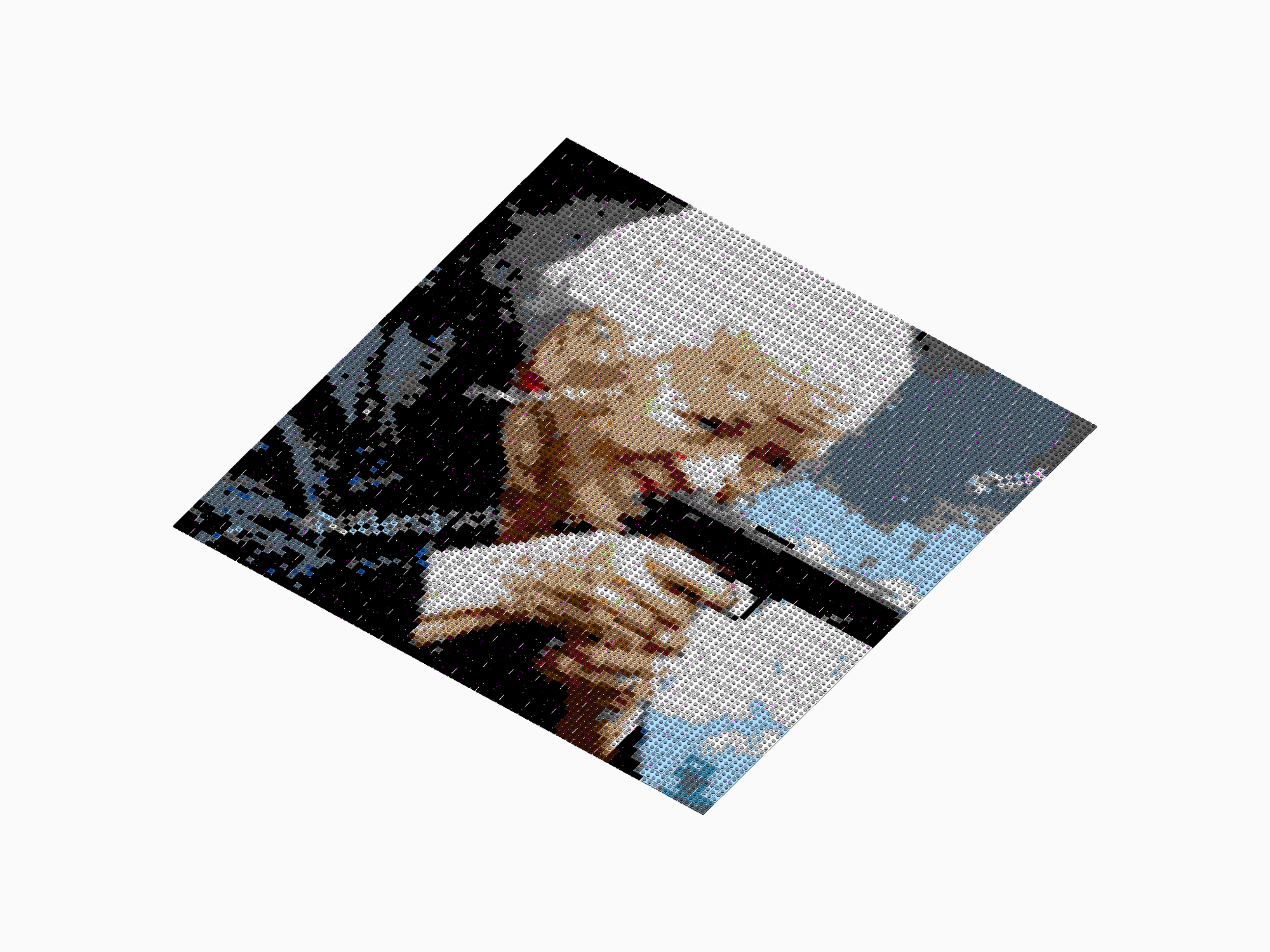 Custom Brick Mosaic