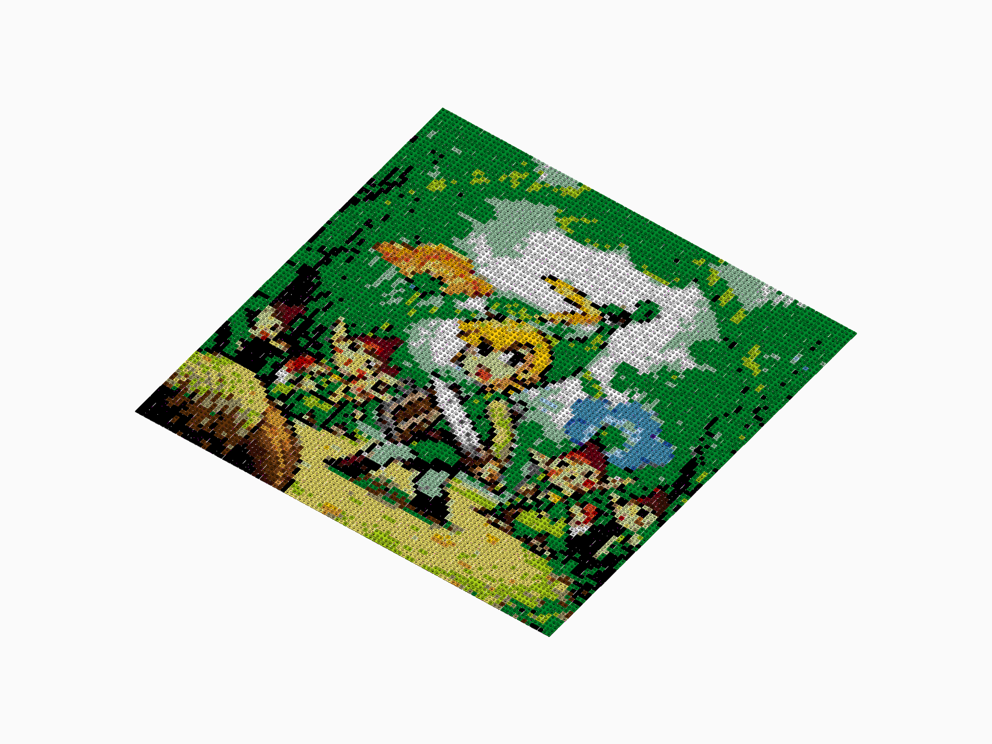 Custom Brick Mosaic