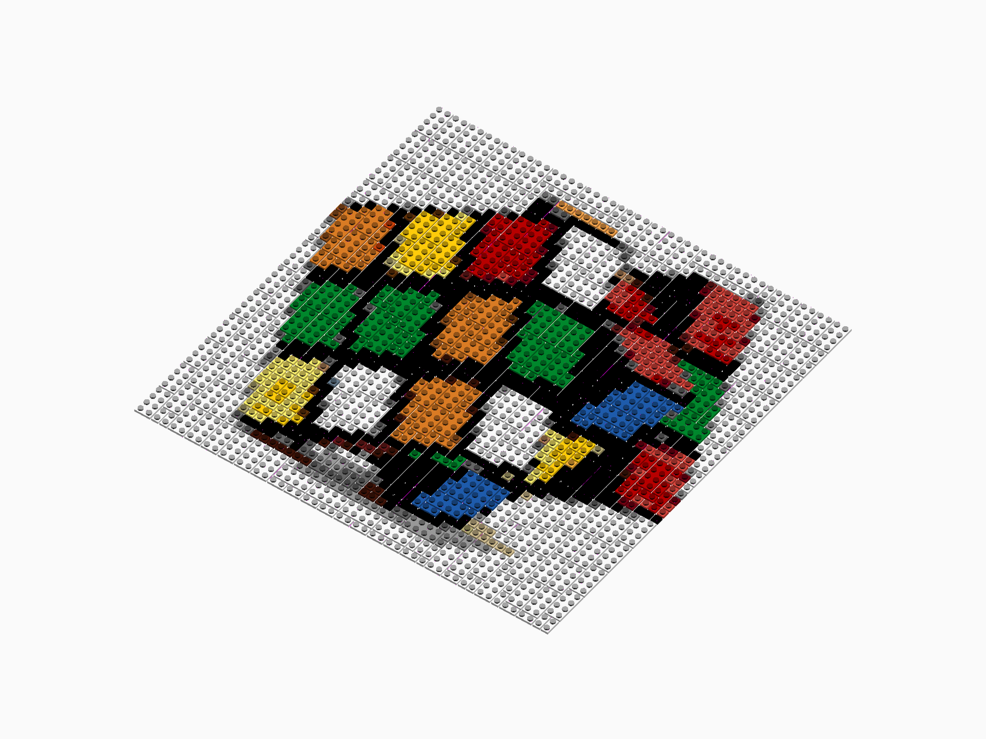 Custom Brick Mosaic