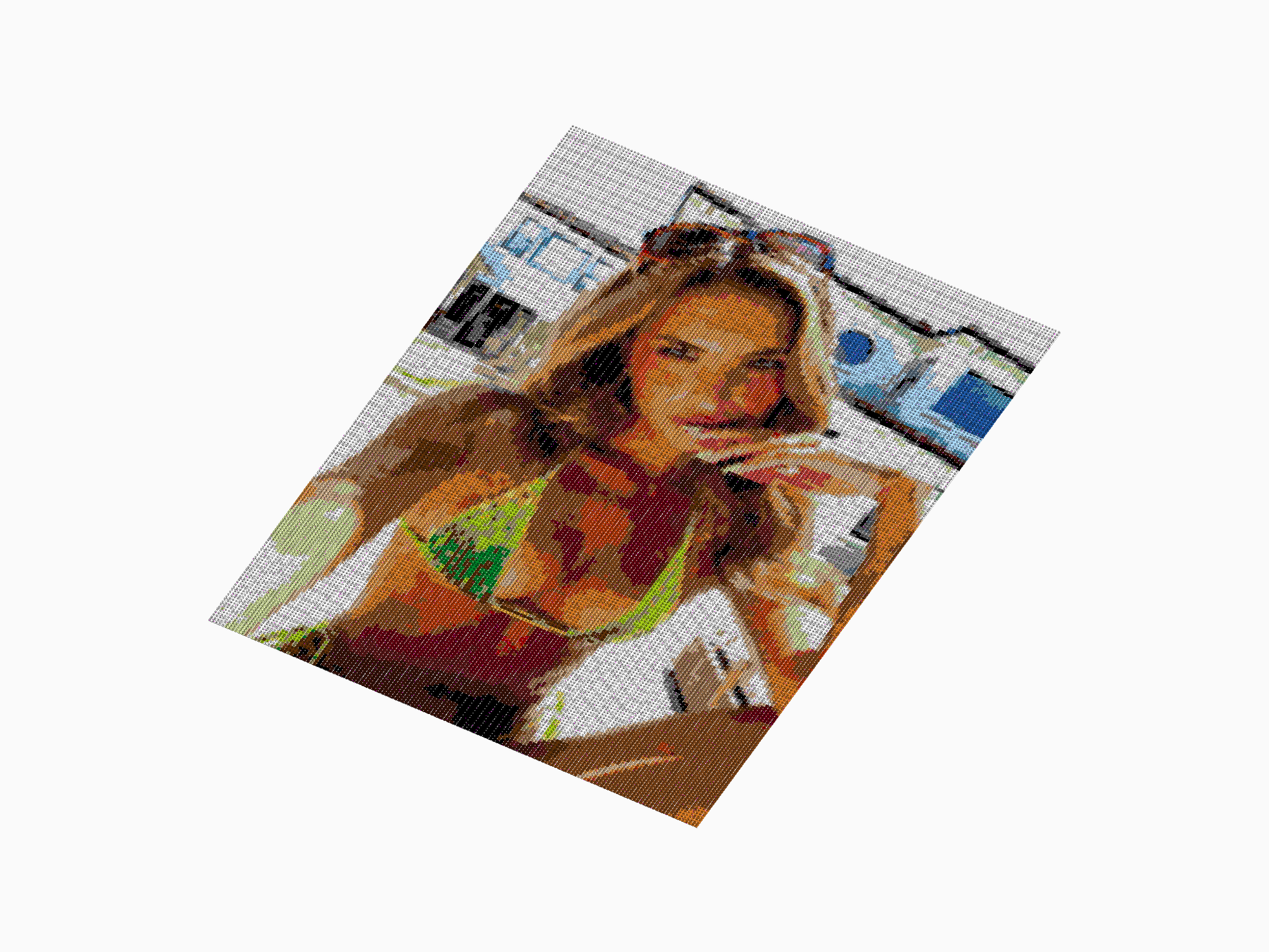 Custom Brick Mosaic