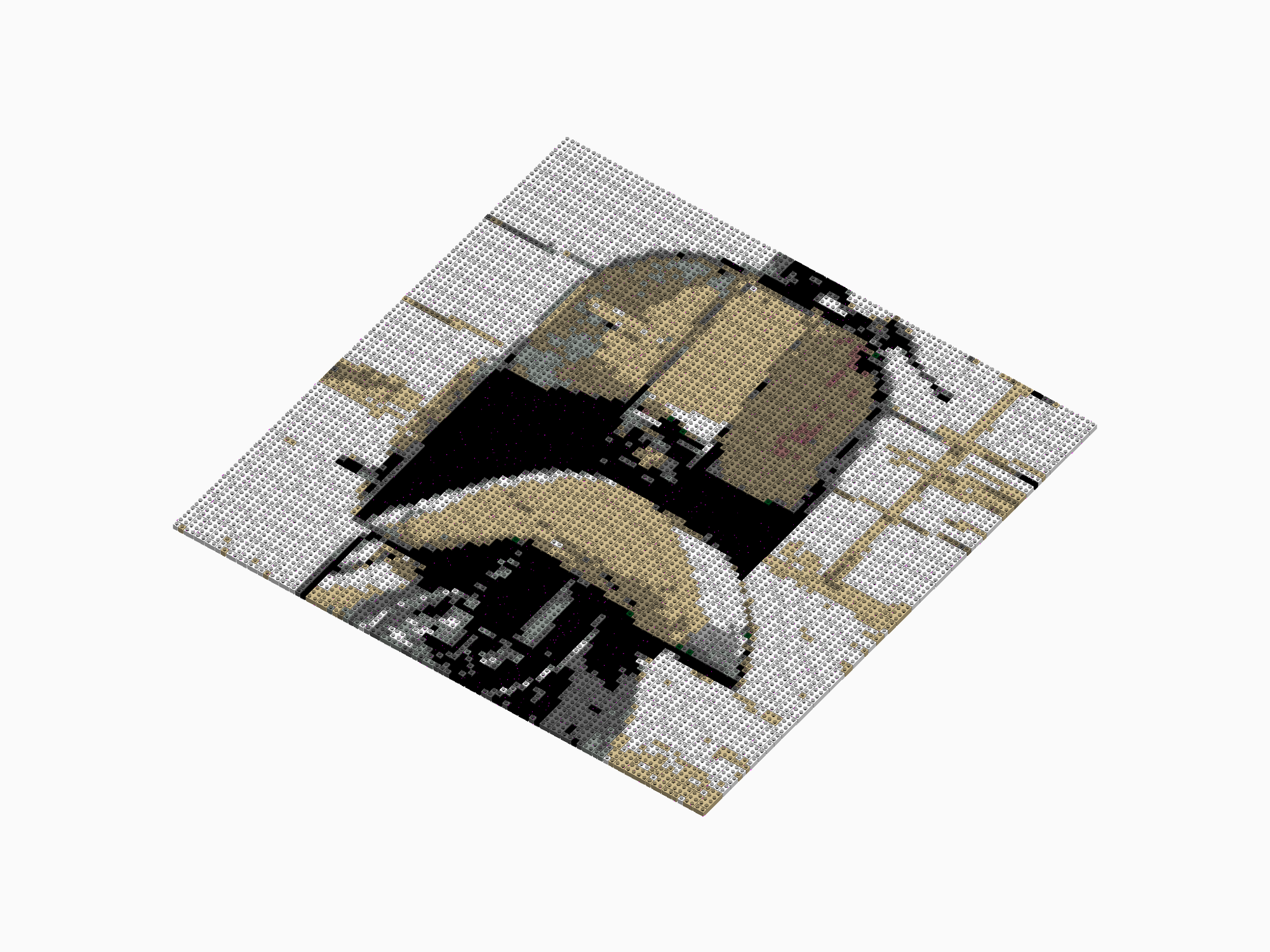 Custom Brick Mosaic