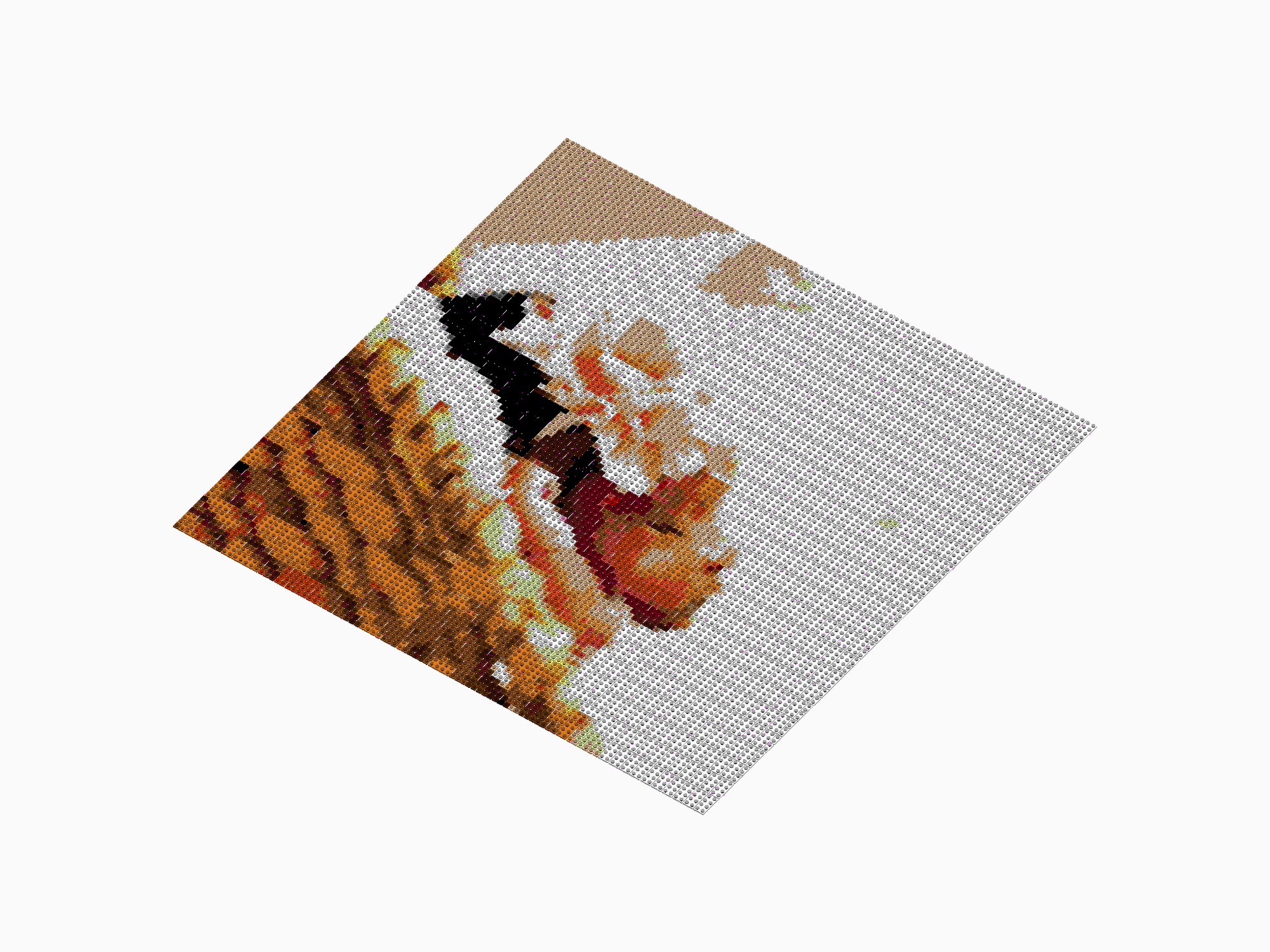 Custom Brick Mosaic