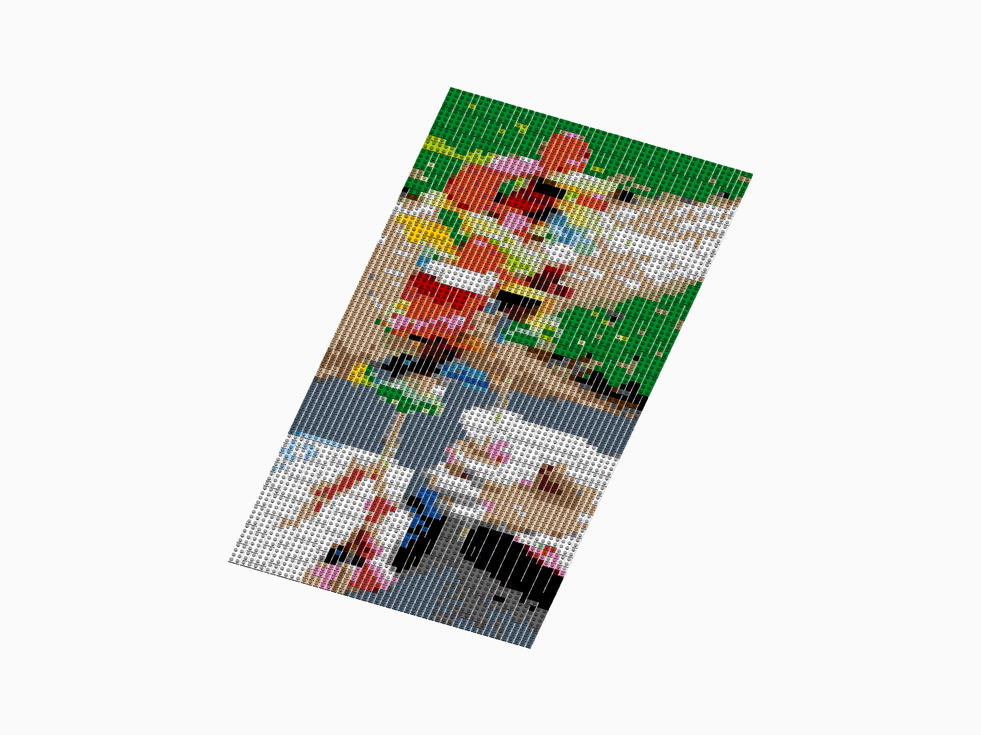 Custom Brick Mosaic