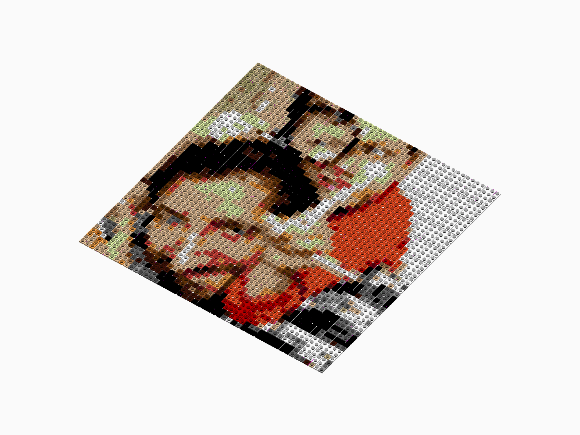 Custom Brick Mosaic