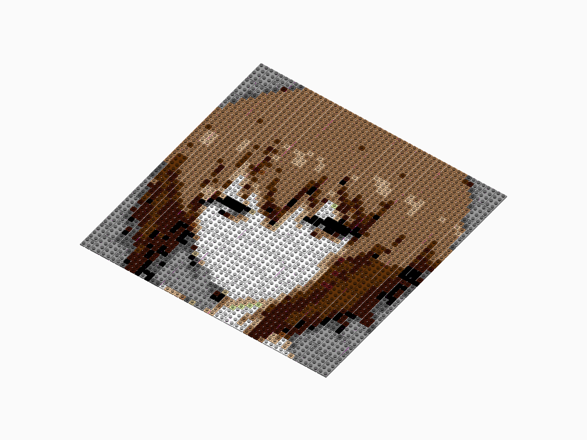 Custom Brick Mosaic