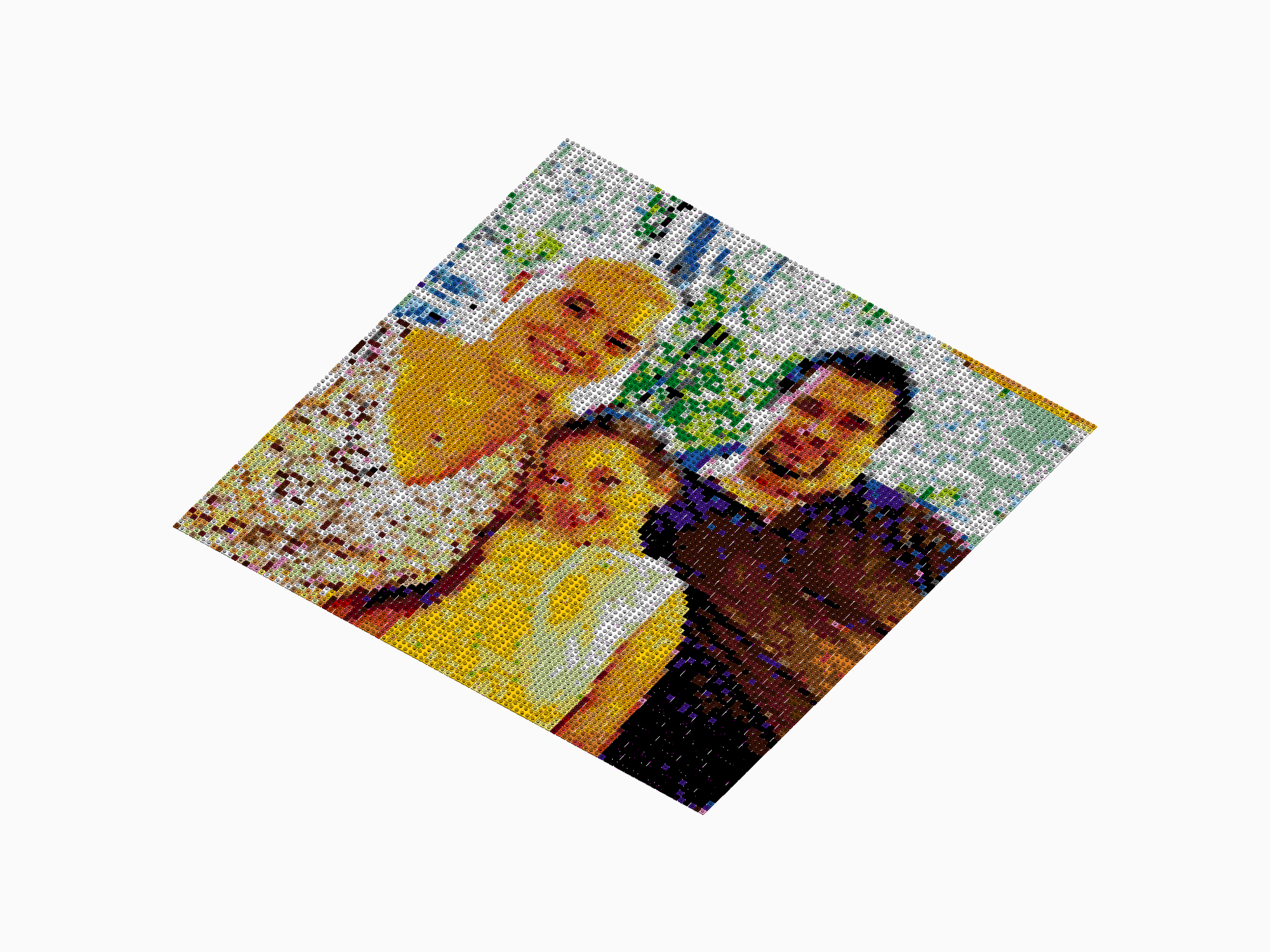 Custom Brick Mosaic