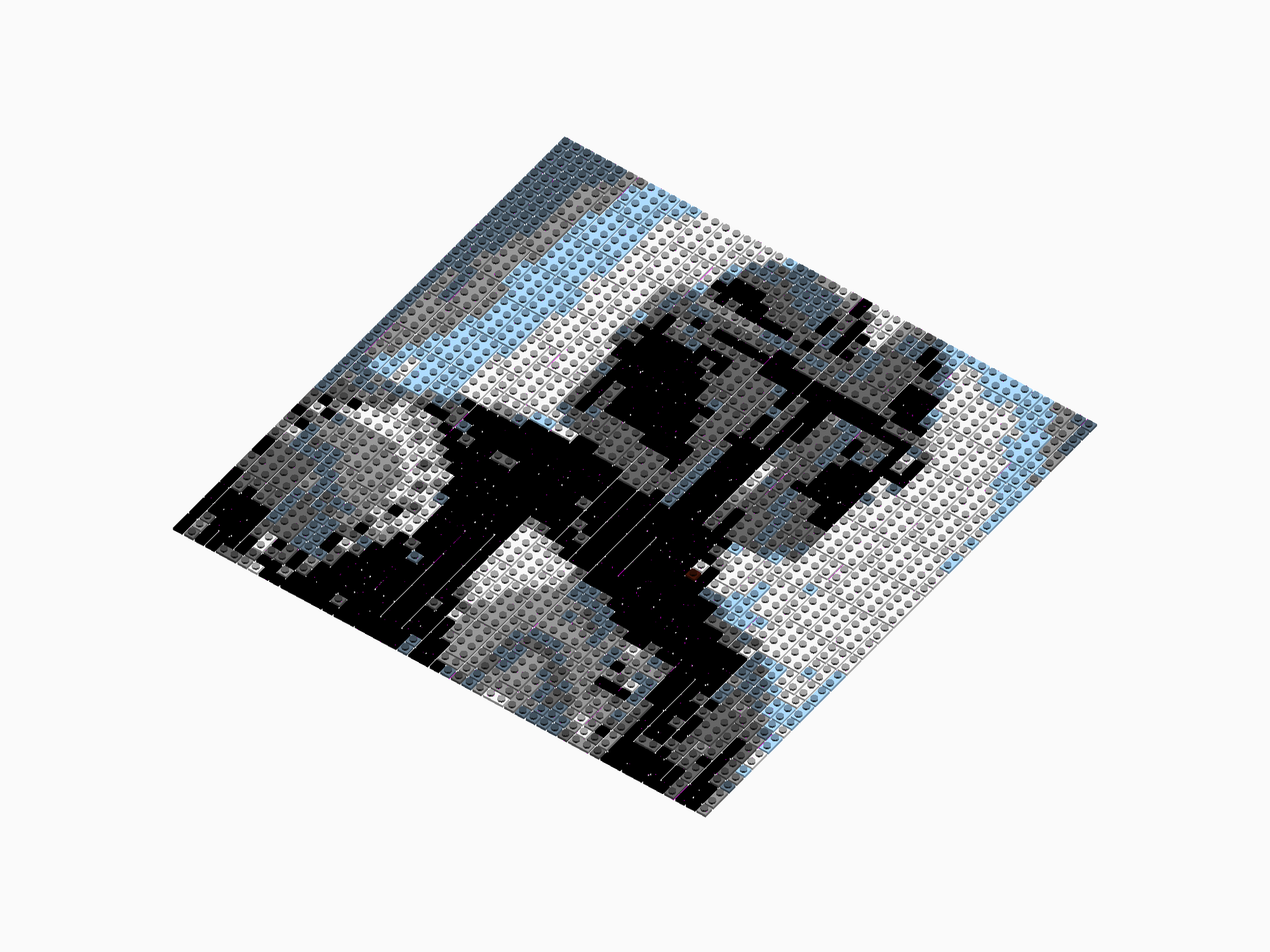 Custom Brick Mosaic