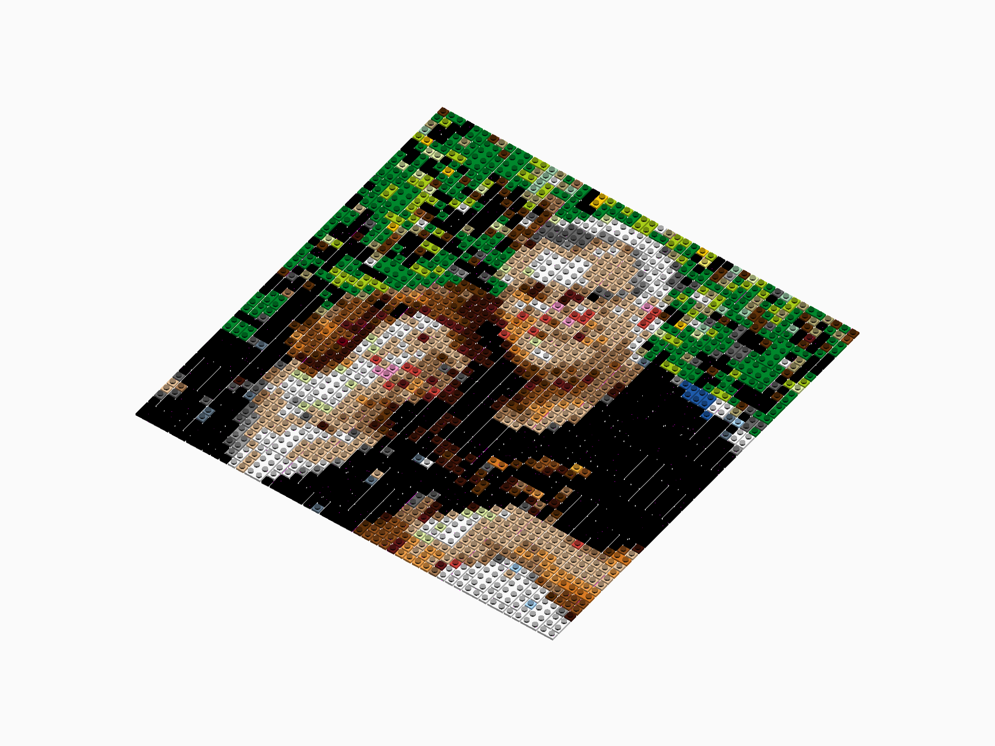 Custom Brick Mosaic