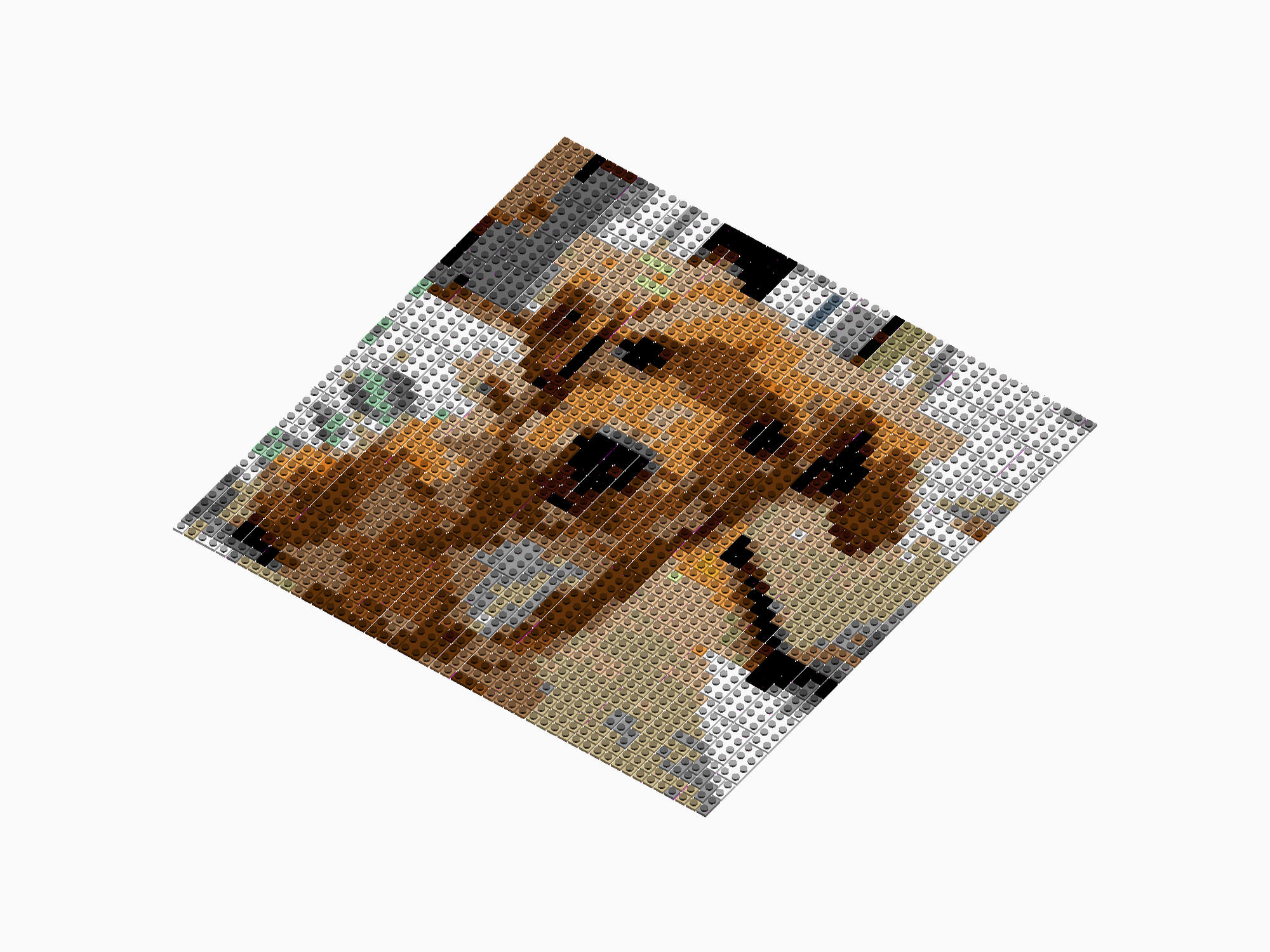 Custom Brick Mosaic