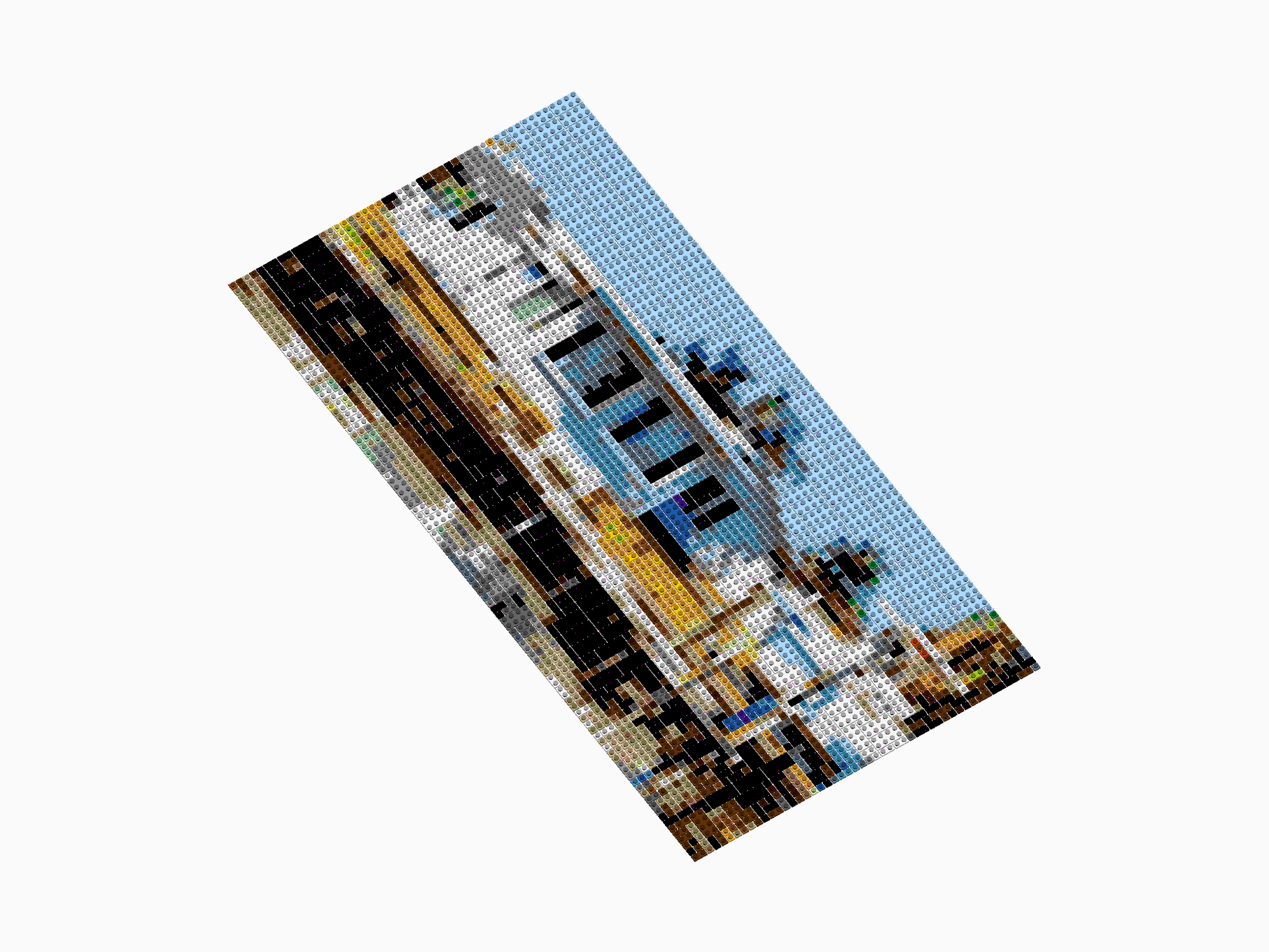 Custom Brick Mosaic