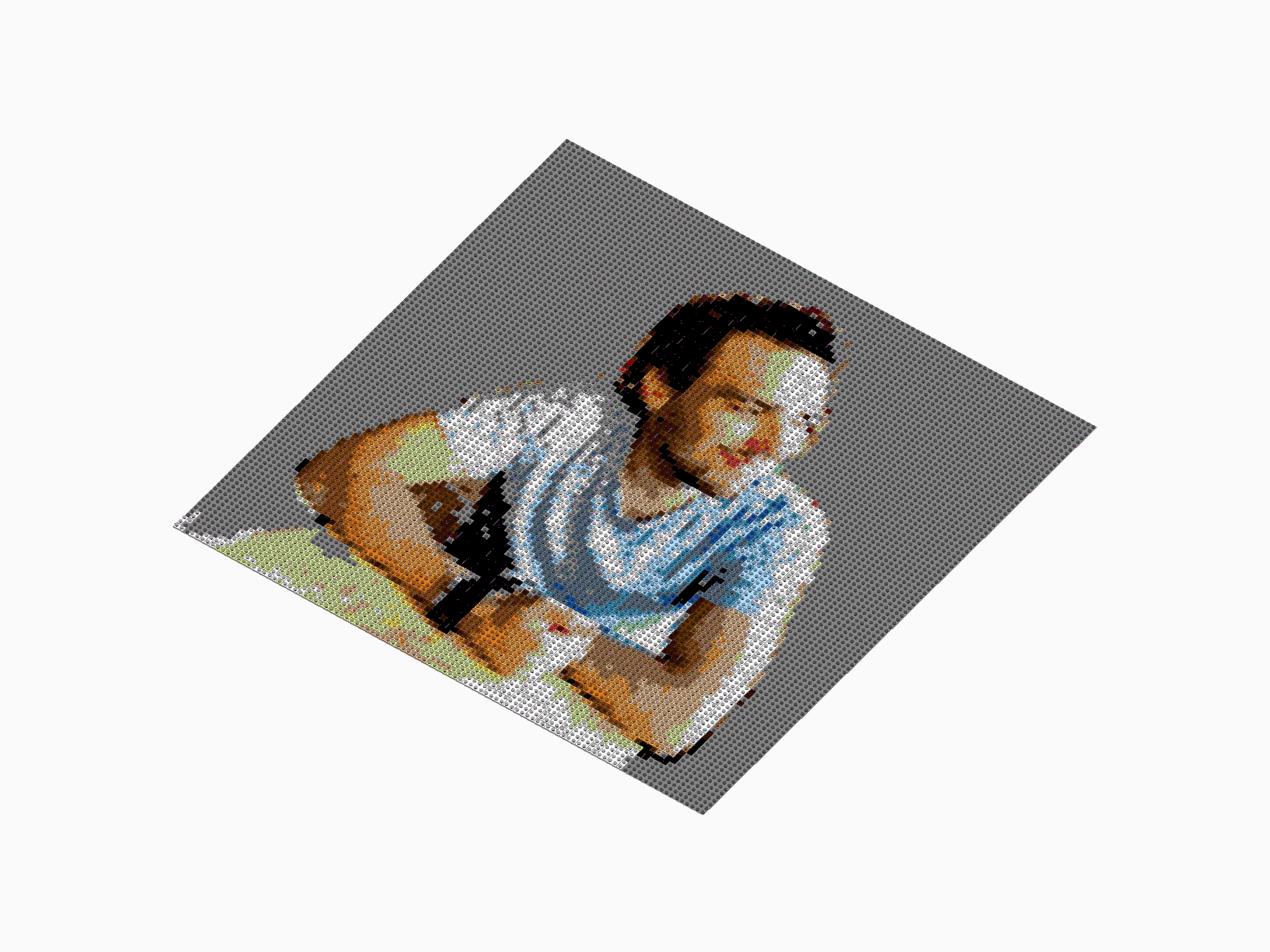 Custom Brick Mosaic