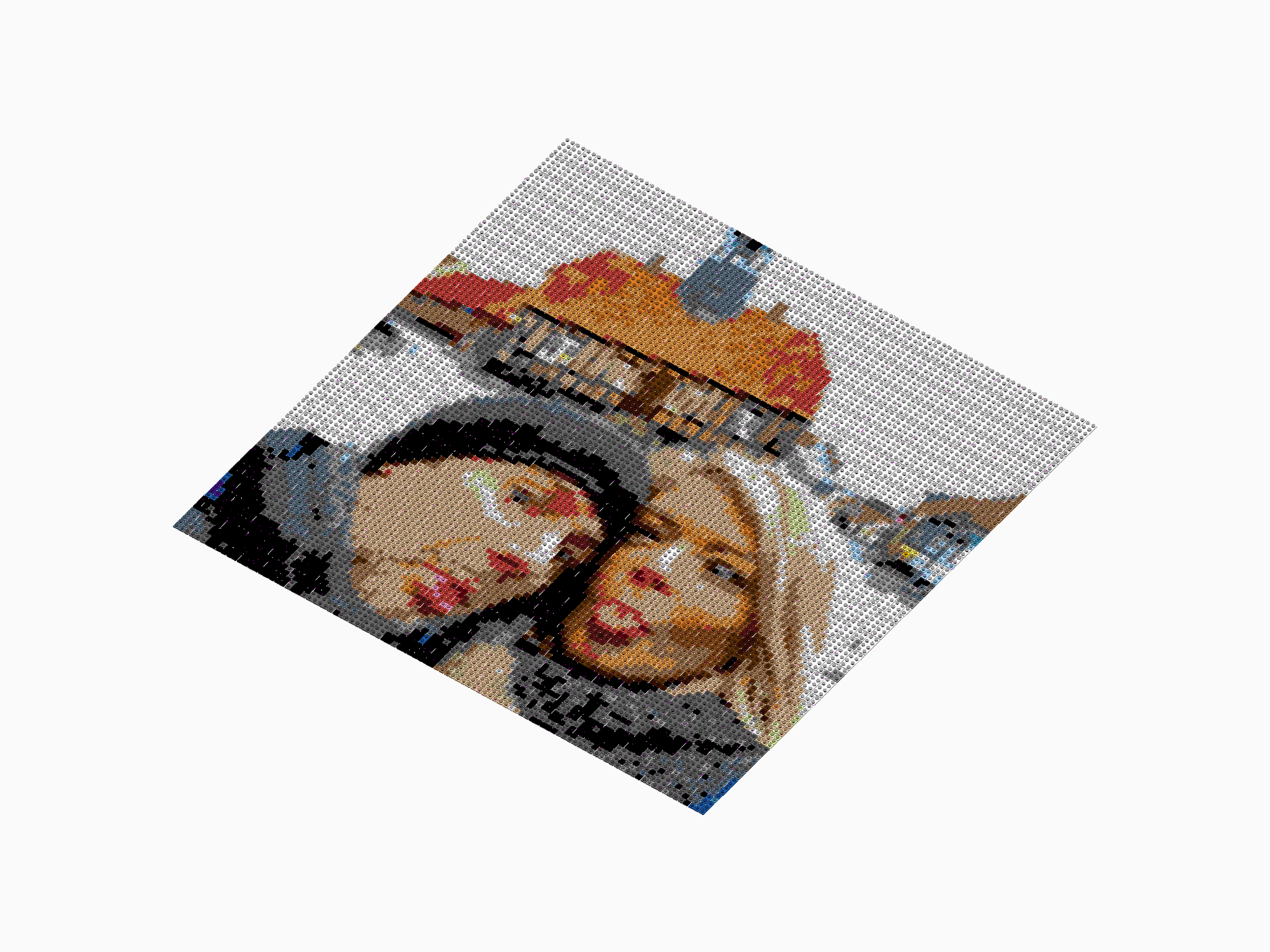 Custom Brick Mosaic