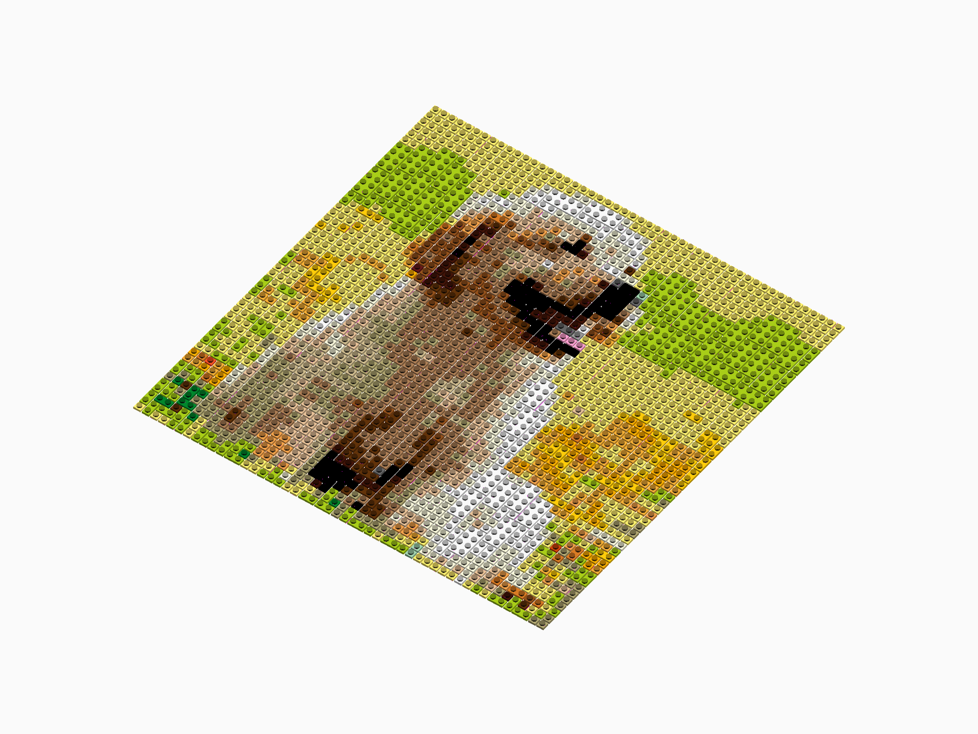Custom Brick Mosaic