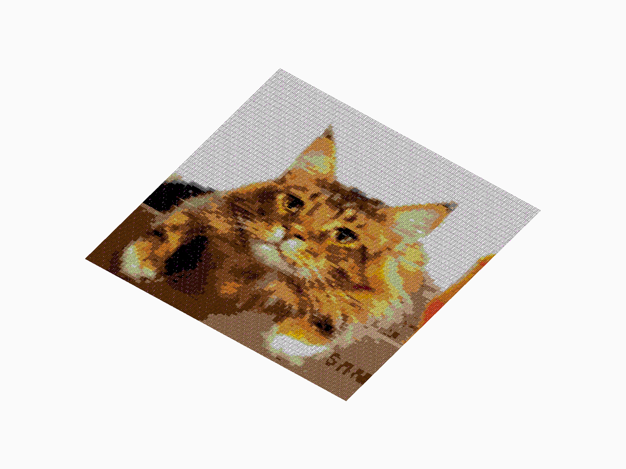 Custom Brick Mosaic