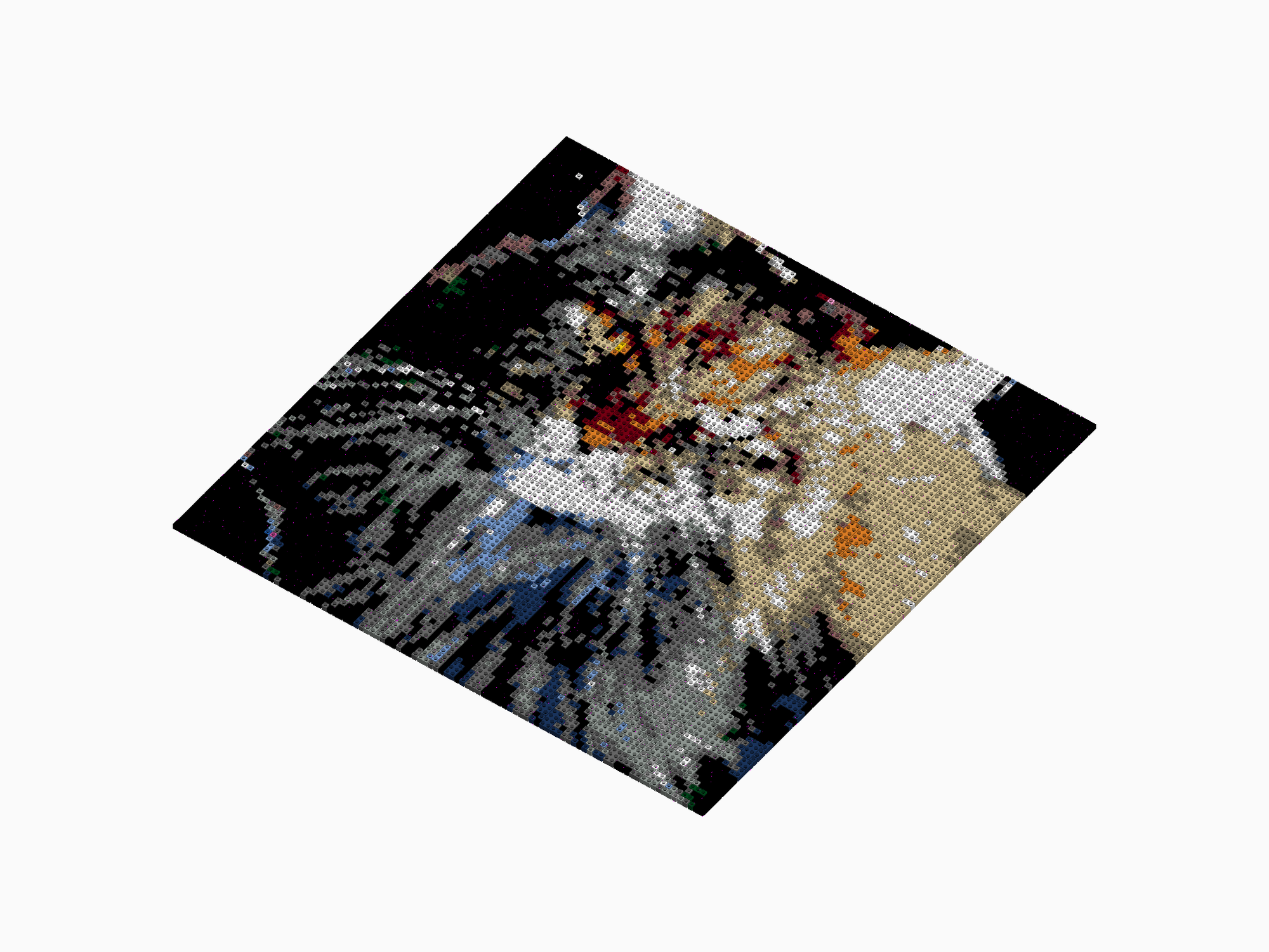 Custom Brick Mosaic