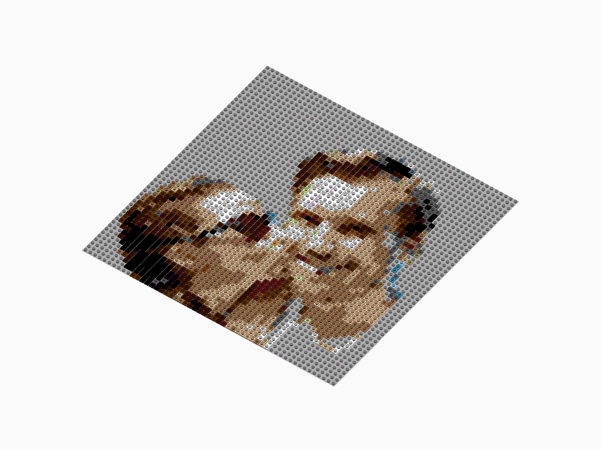 Custom Brick Mosaic