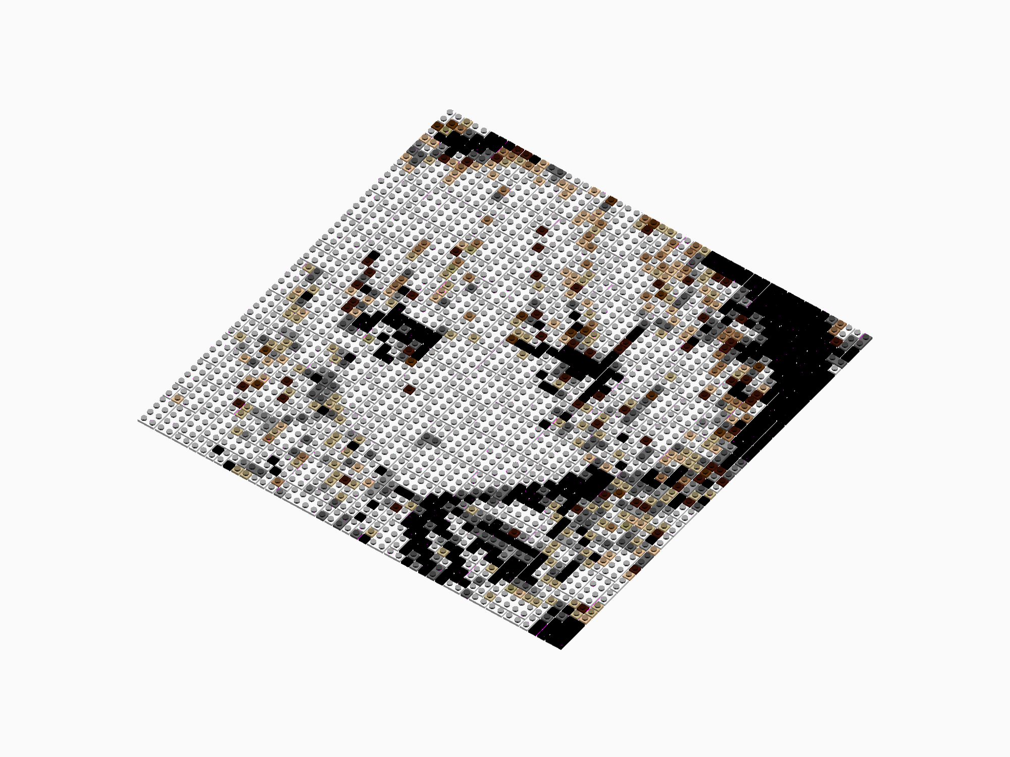 Custom Brick Mosaic