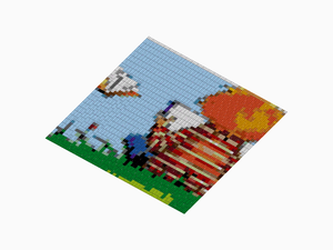 Custom Brick Mosaic