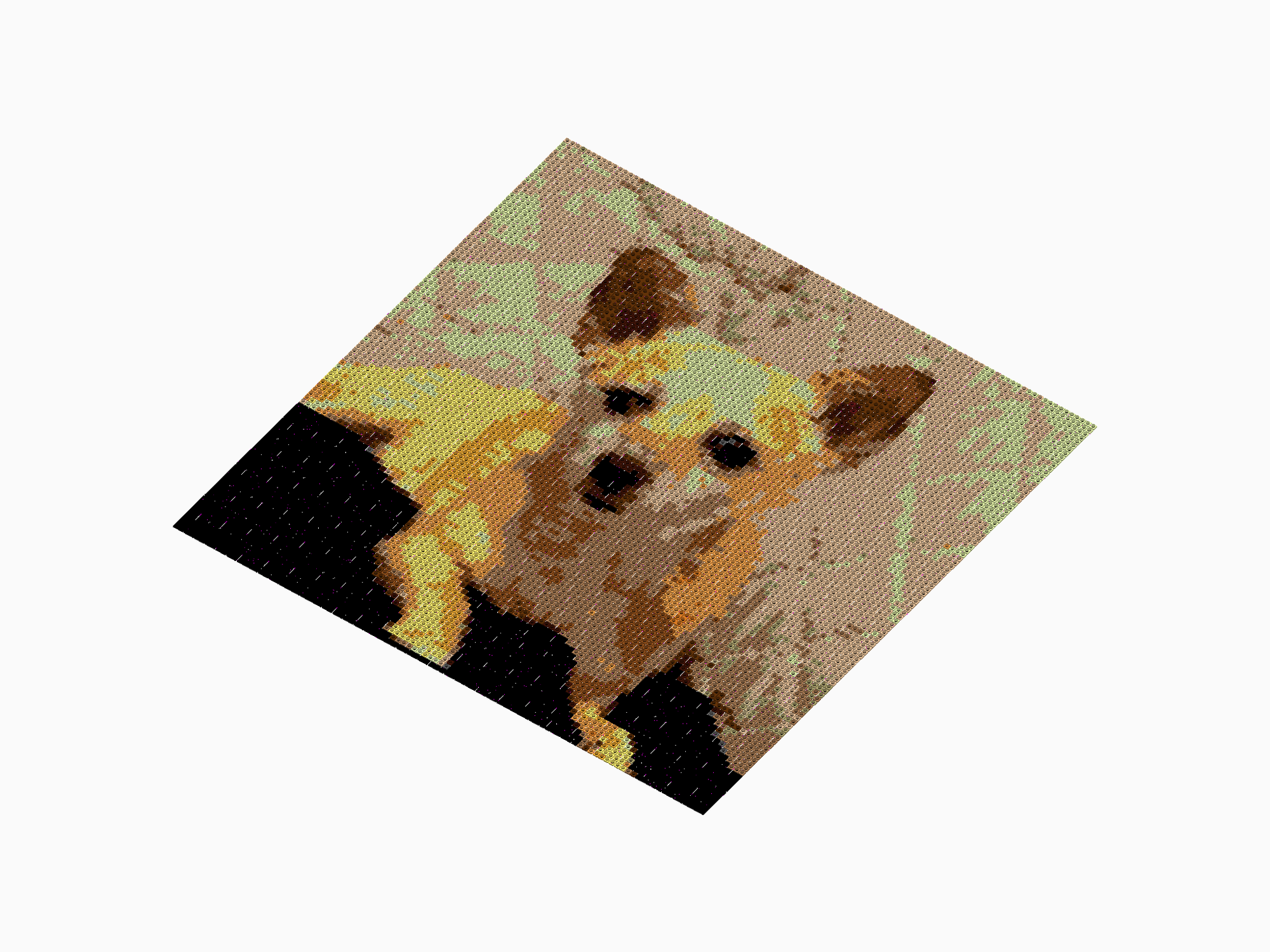 Custom Brick Mosaic