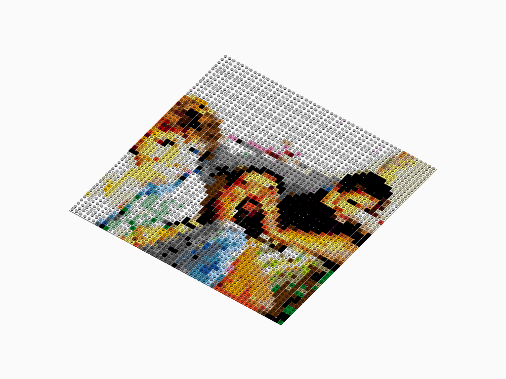 Custom Brick Mosaic