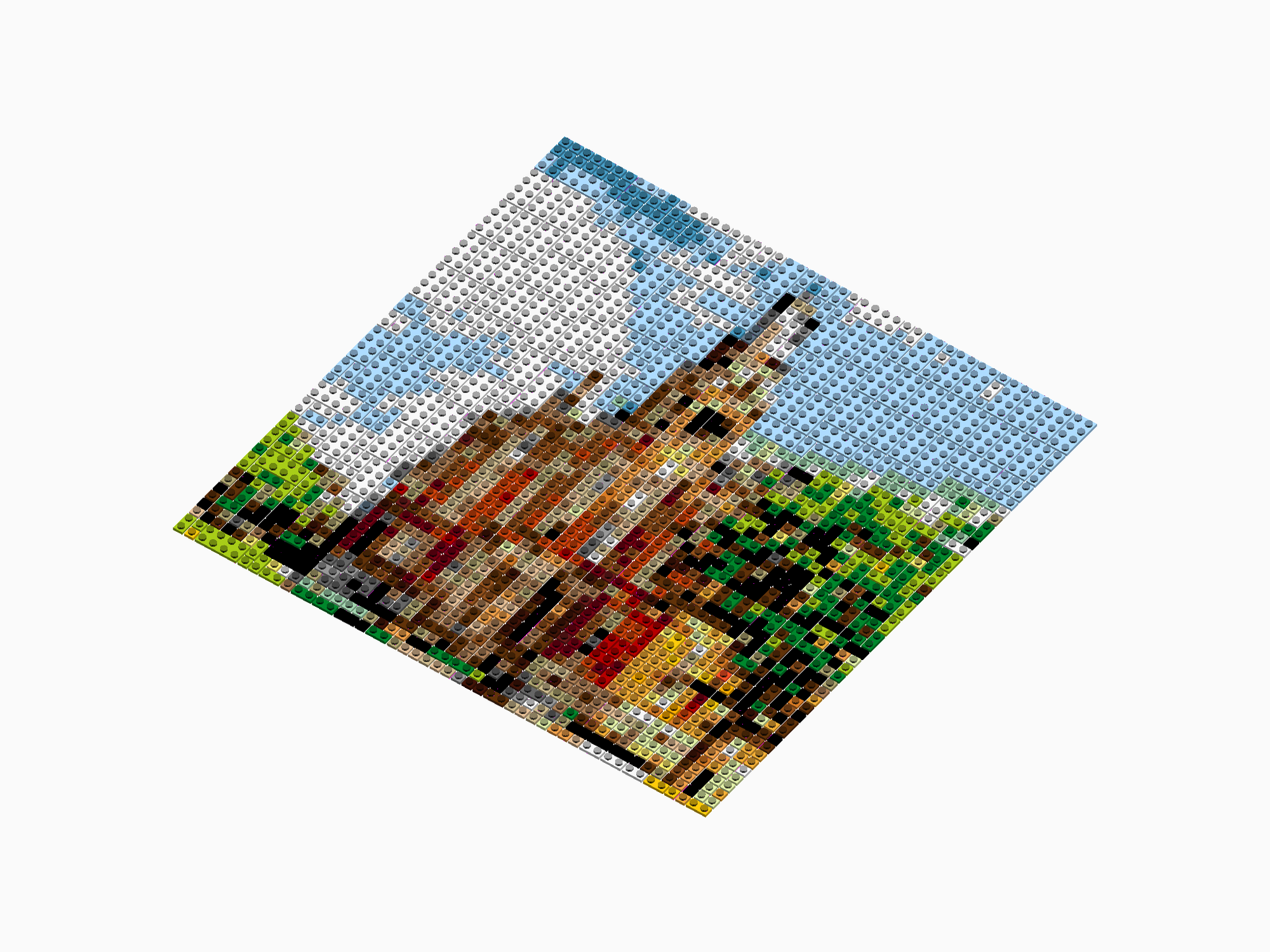Custom Brick Mosaic
