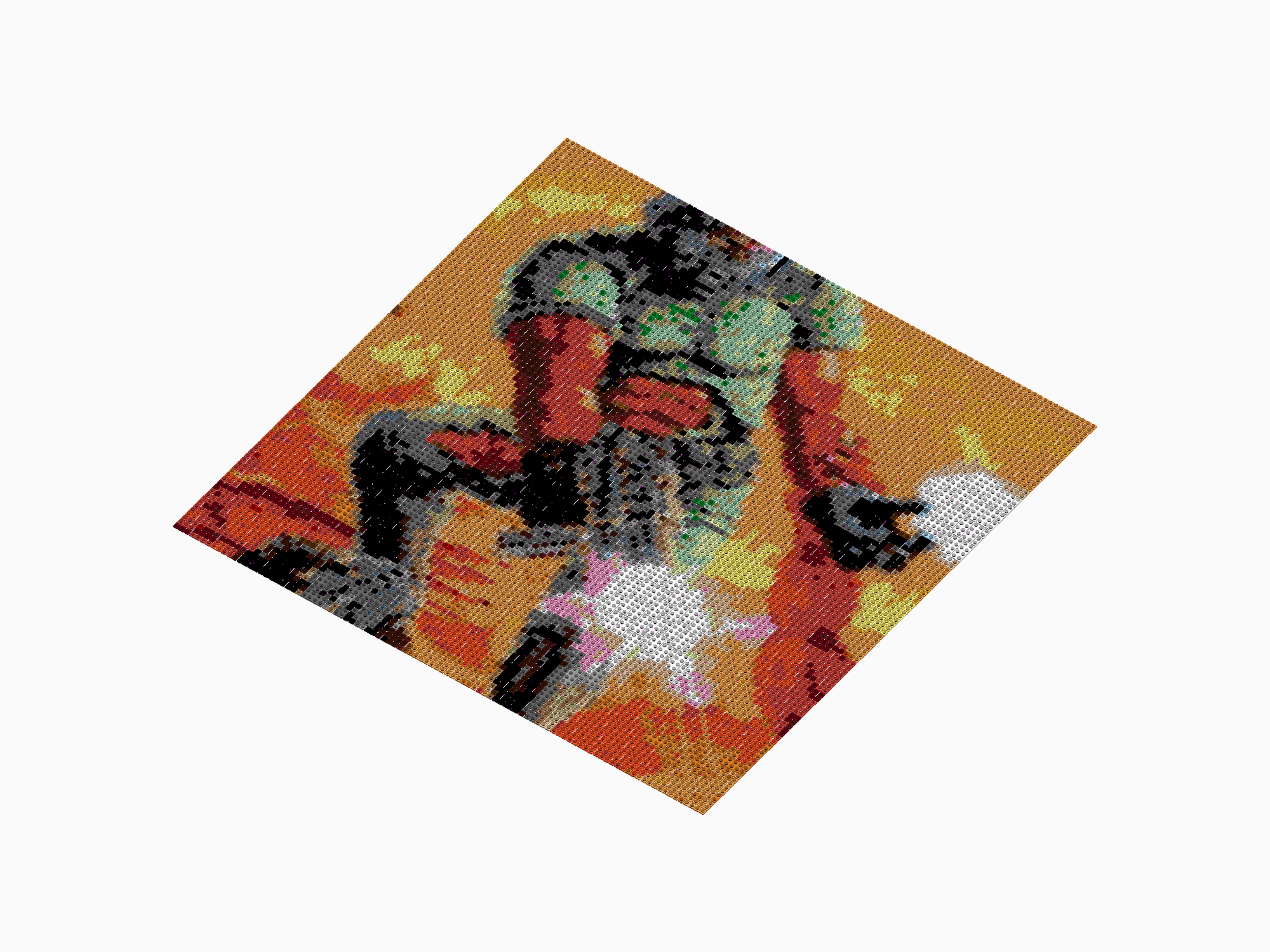 Custom Brick Mosaic